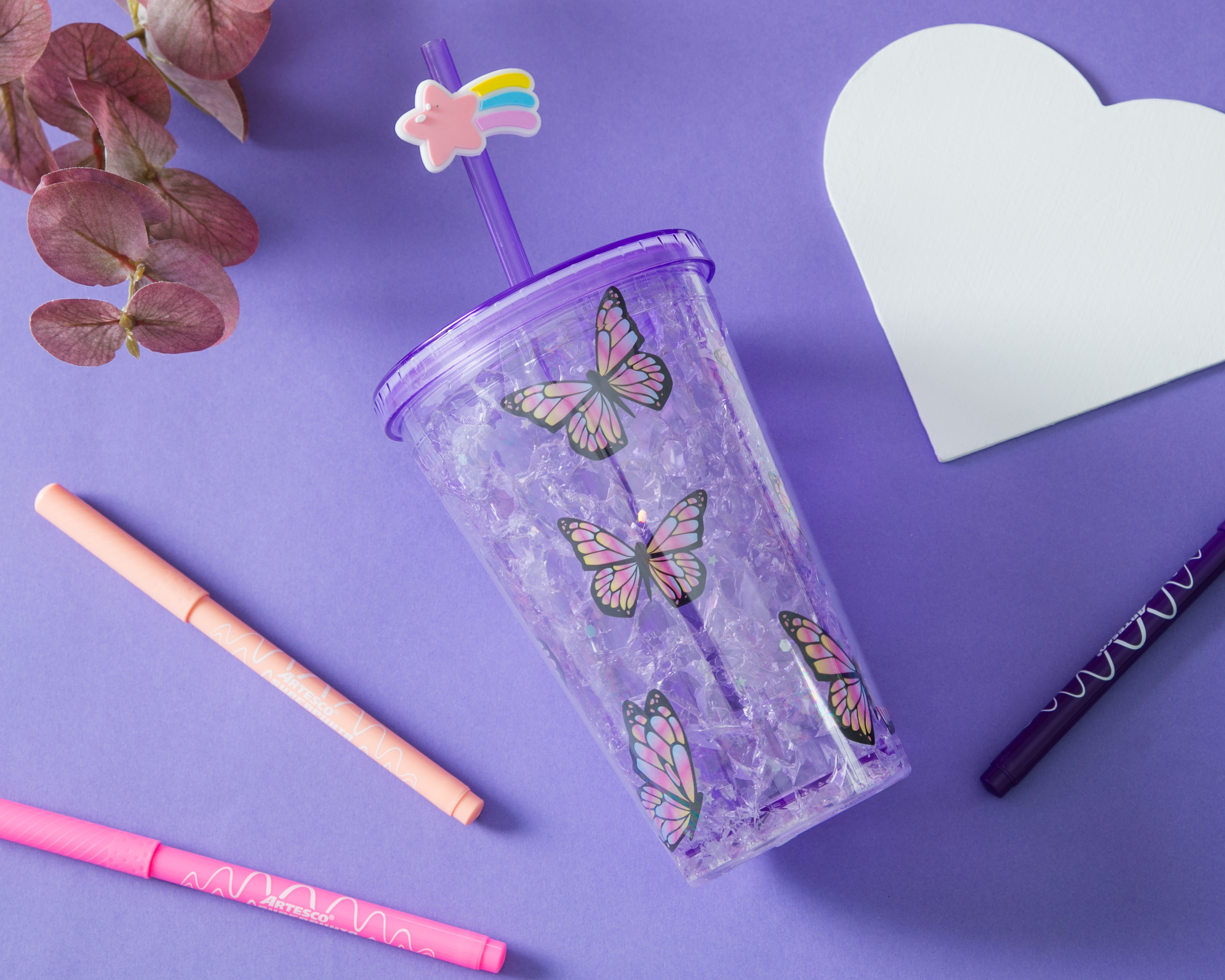 Foto 5 | Foto 5 | Vaso 18 Forever con Tapa y Popote