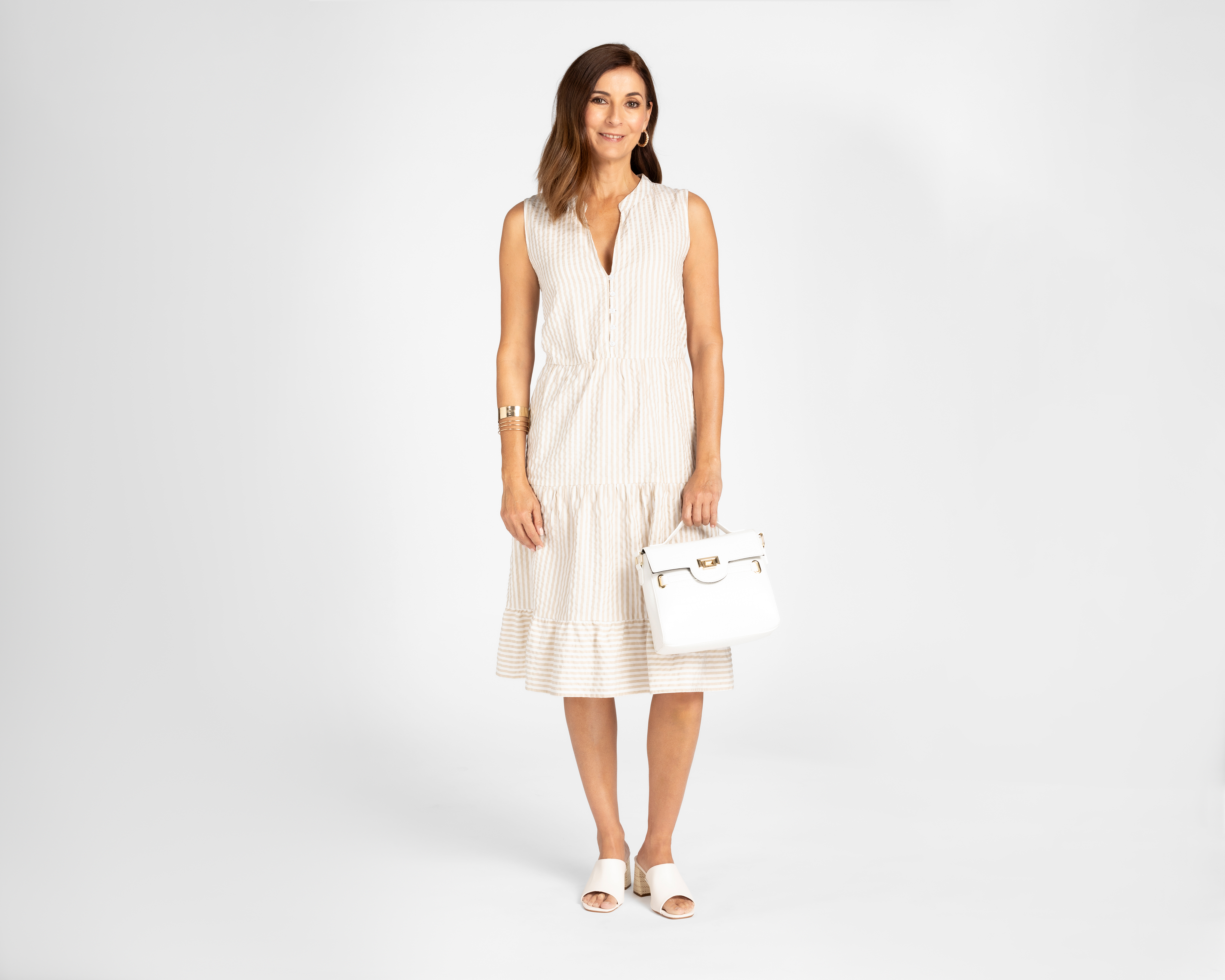 Foto 2 | Foto 2 | Vestido Lady Sun Casual con Estampado a Rayas