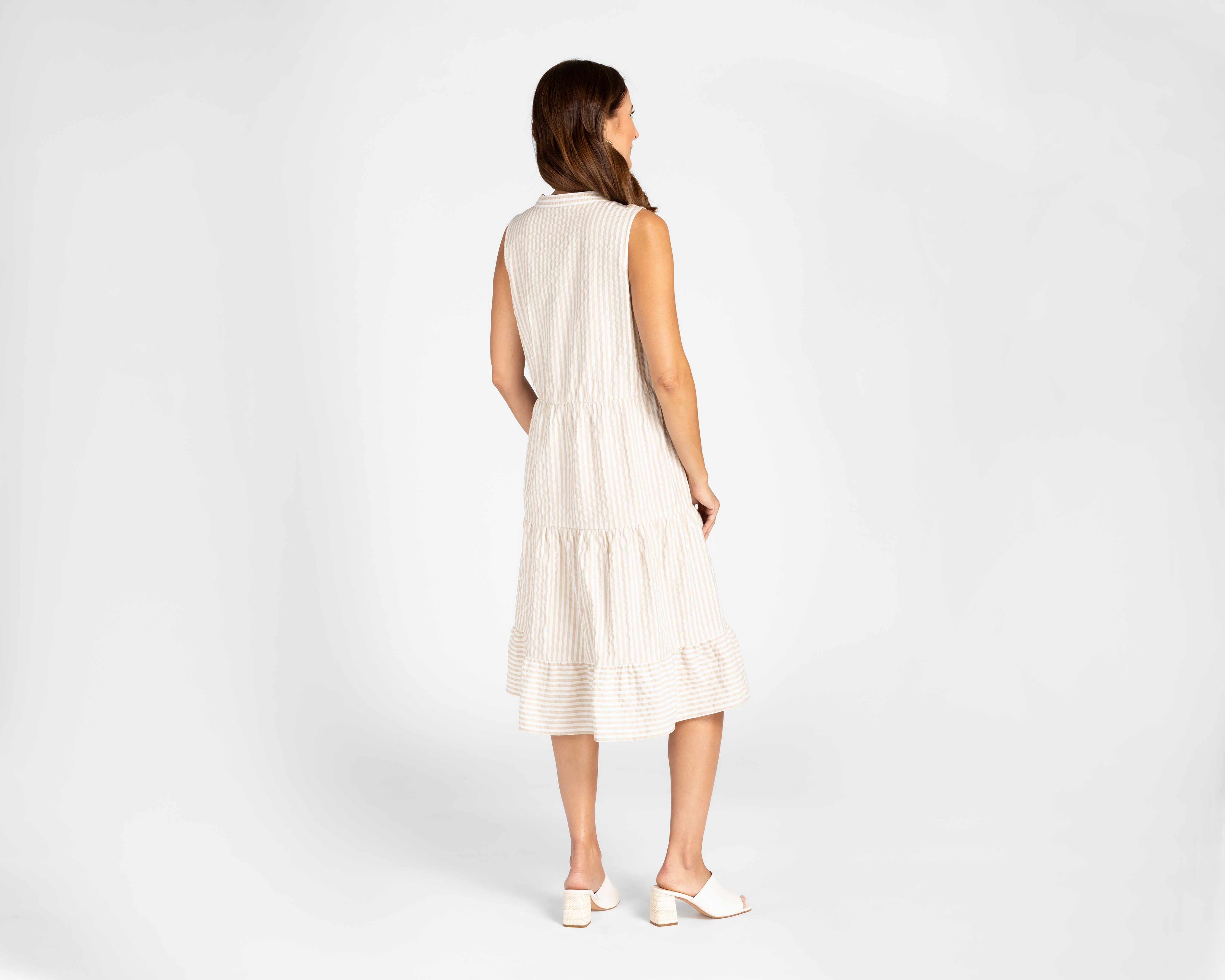 Foto 4 pulgar | Foto 3 | Vestido Lady Sun Casual con Estampado a Rayas