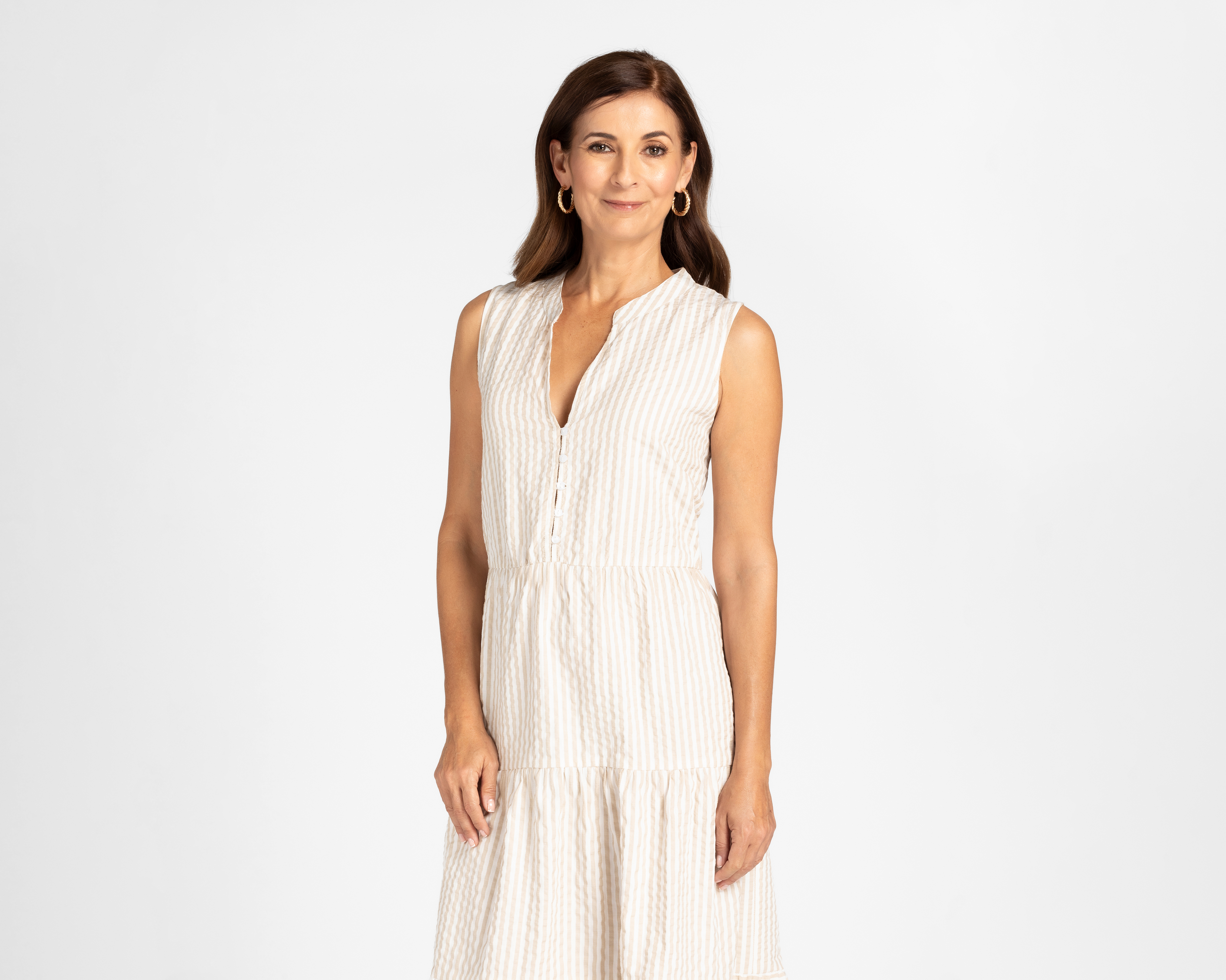 Foto 4 | Foto 4 | Vestido Lady Sun Casual con Estampado a Rayas