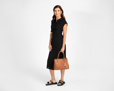 Foto 2 | Foto 2 | Vestido Sahara Casual con Botones Abertura en Pierna