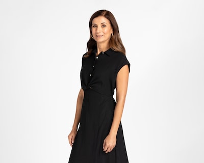 Foto 4 | Foto 4 | Vestido Sahara Casual con Botones Abertura en Pierna