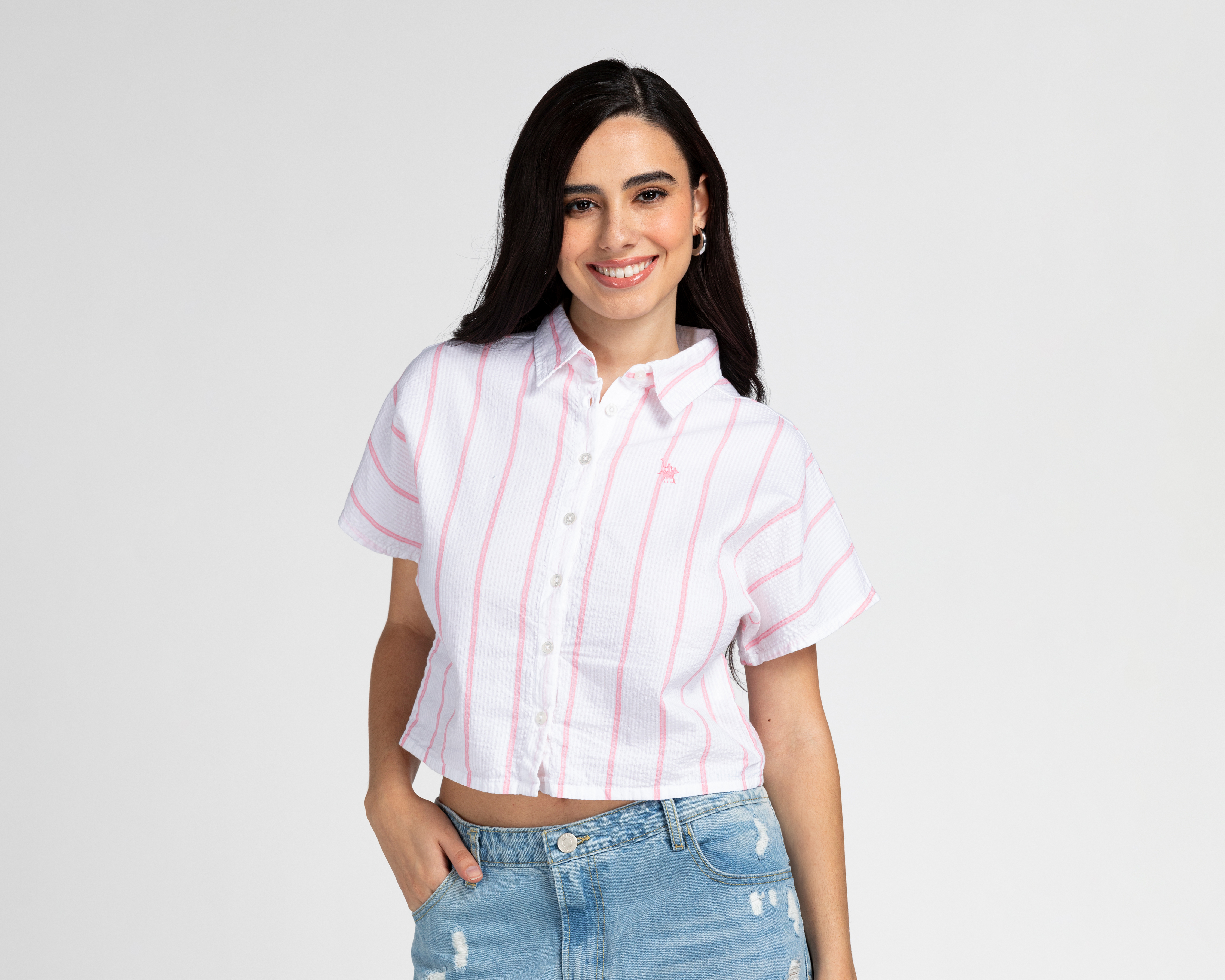 Blusa York Team Polo Club a Rayas para Mujer