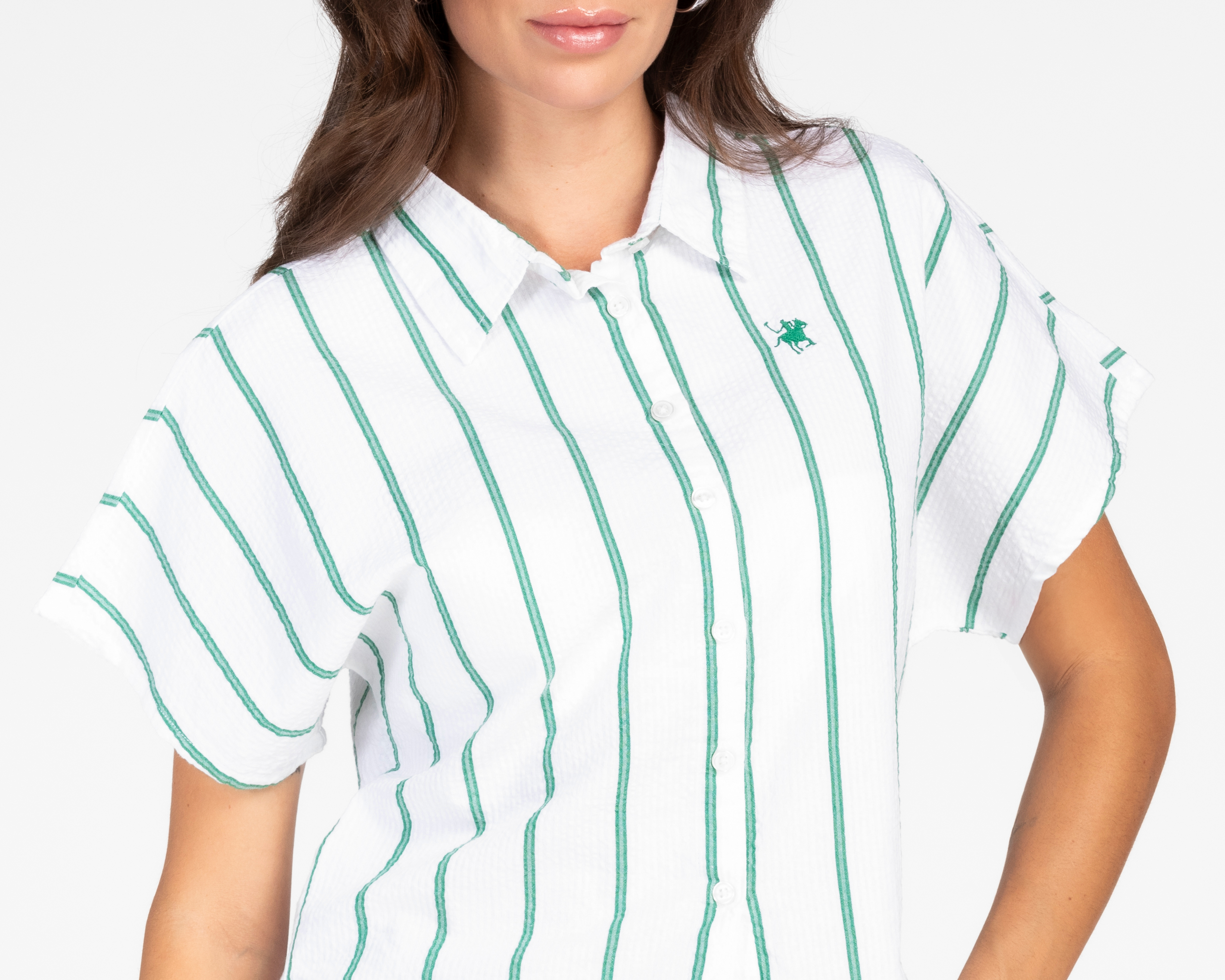 Foto 5 pulgar | Foto 4 | Blusa York Team Polo Club a Rayas para Mujer