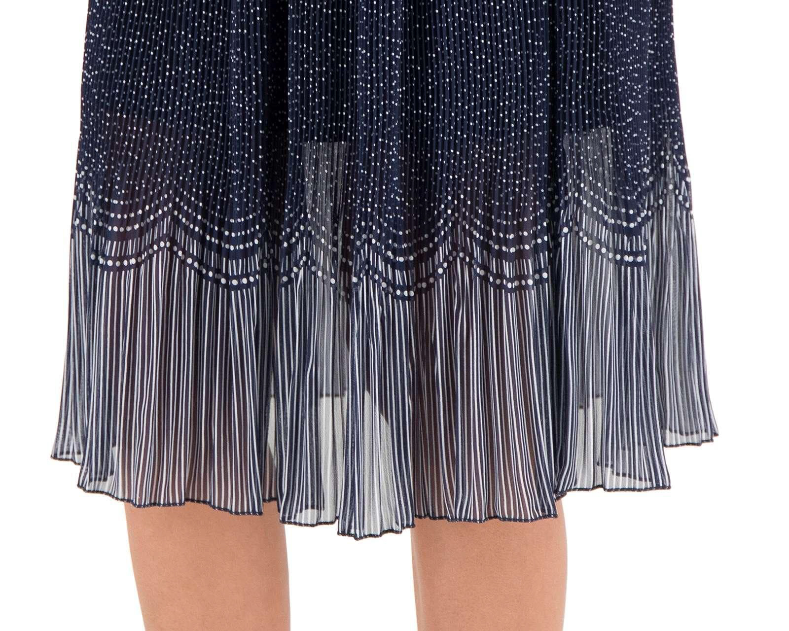 Foto 4 pulgar | Foto 3 | Falda Midi Sahara Plisada