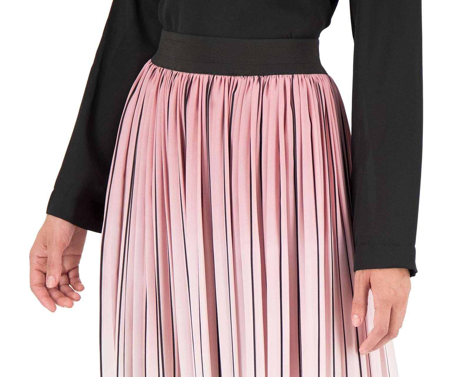 Foto 4 pulgar | Foto 3 | Falda Midi Sahara Plisada