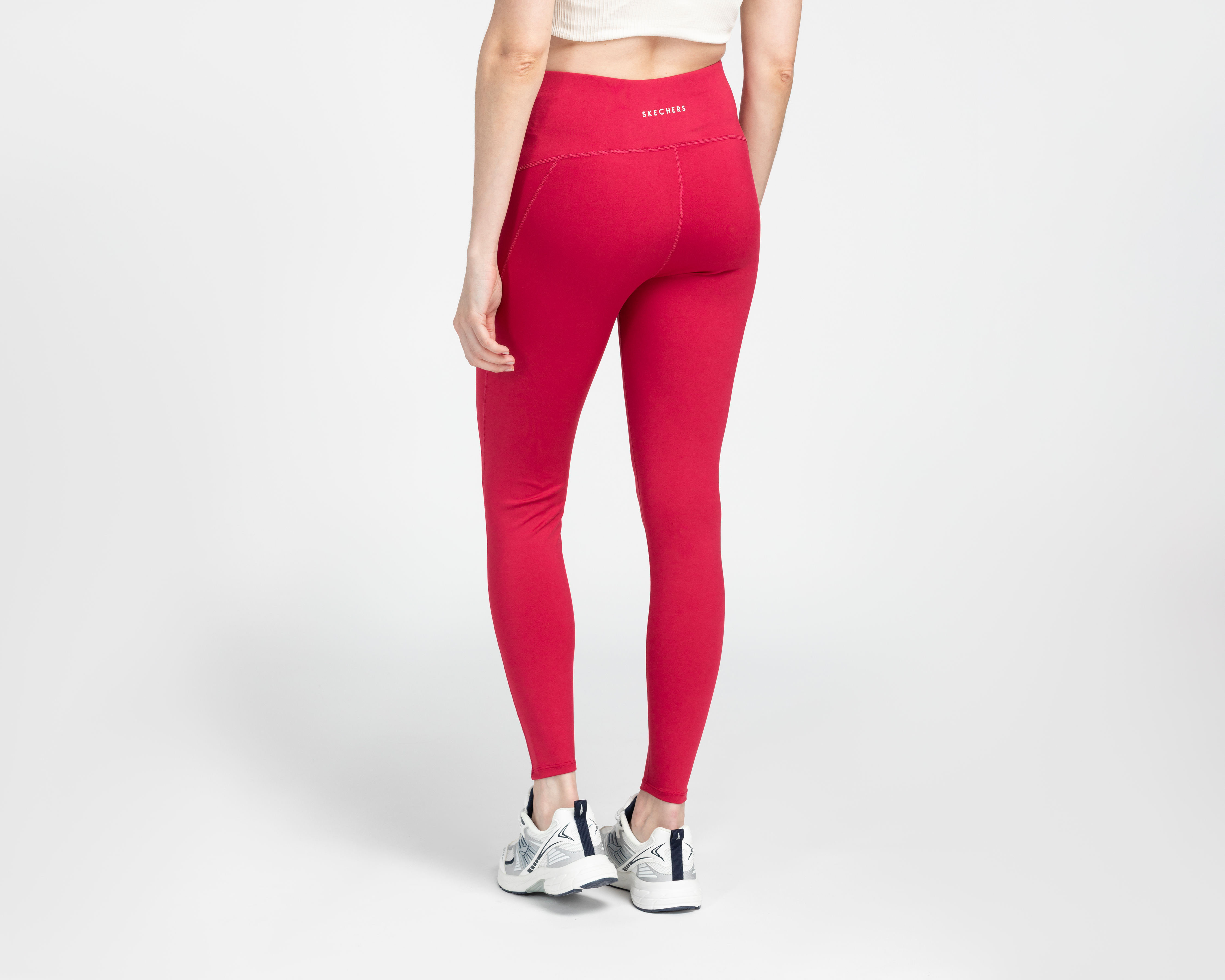 Foto 4 pulgar | Foto 3 | Leggins Rojos Skechers Active 4 Way Stretch para Mujer
