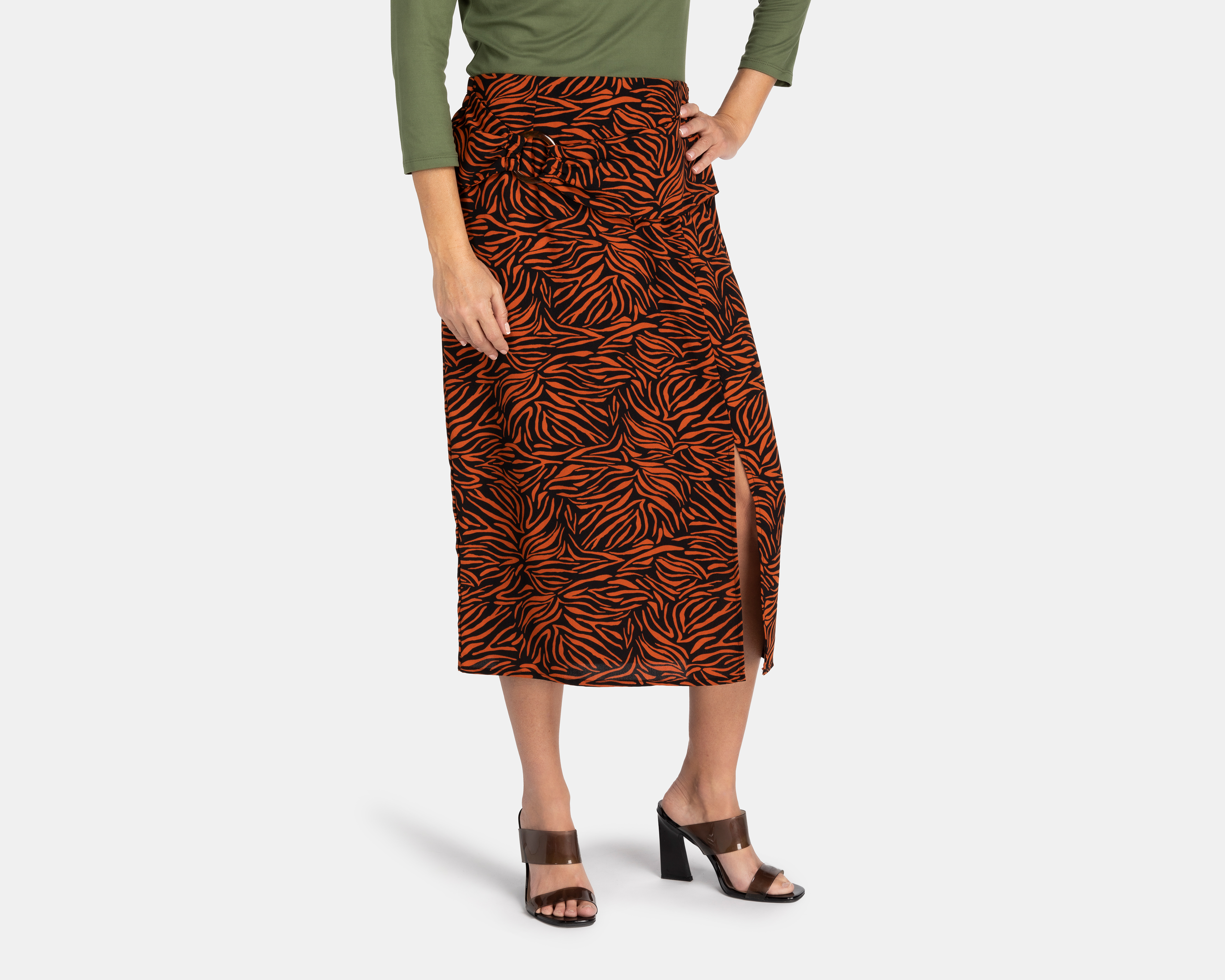 Falda Midi Sahara con Estampado Floral