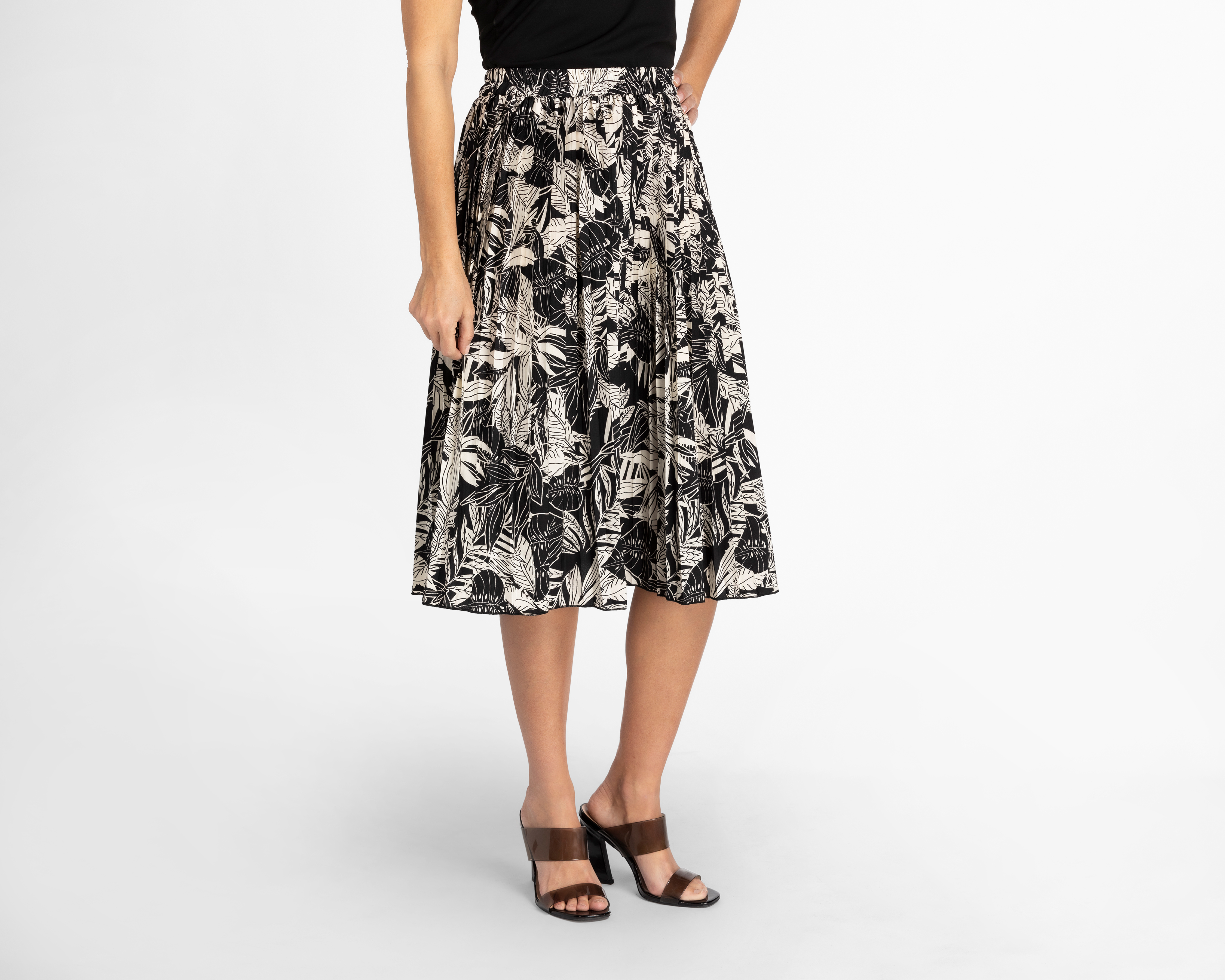 Falda Midi Sahara Plisada