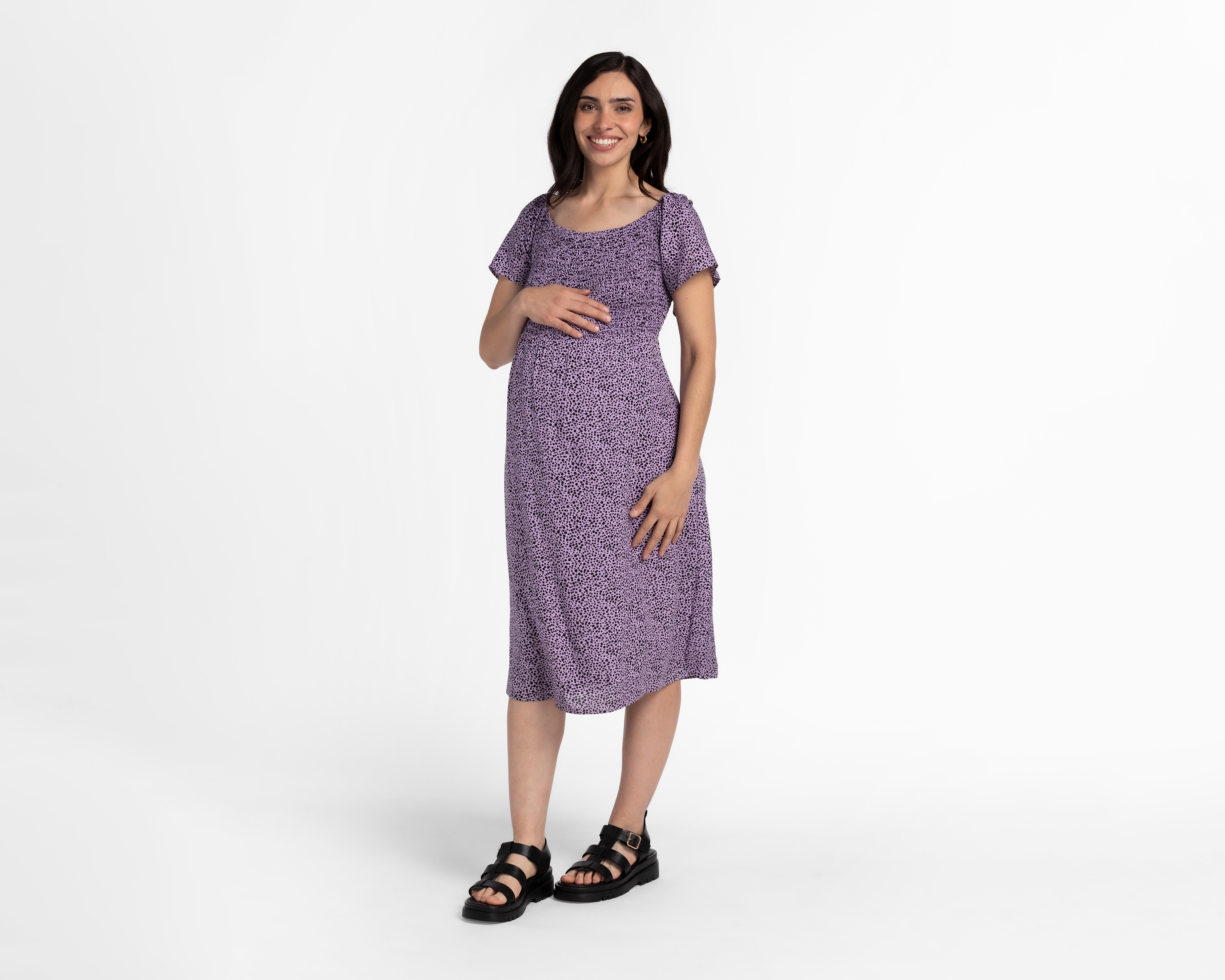 Foto 1 | Foto 1 | Vestido de Maternidad Mamá Bella Manga Corta