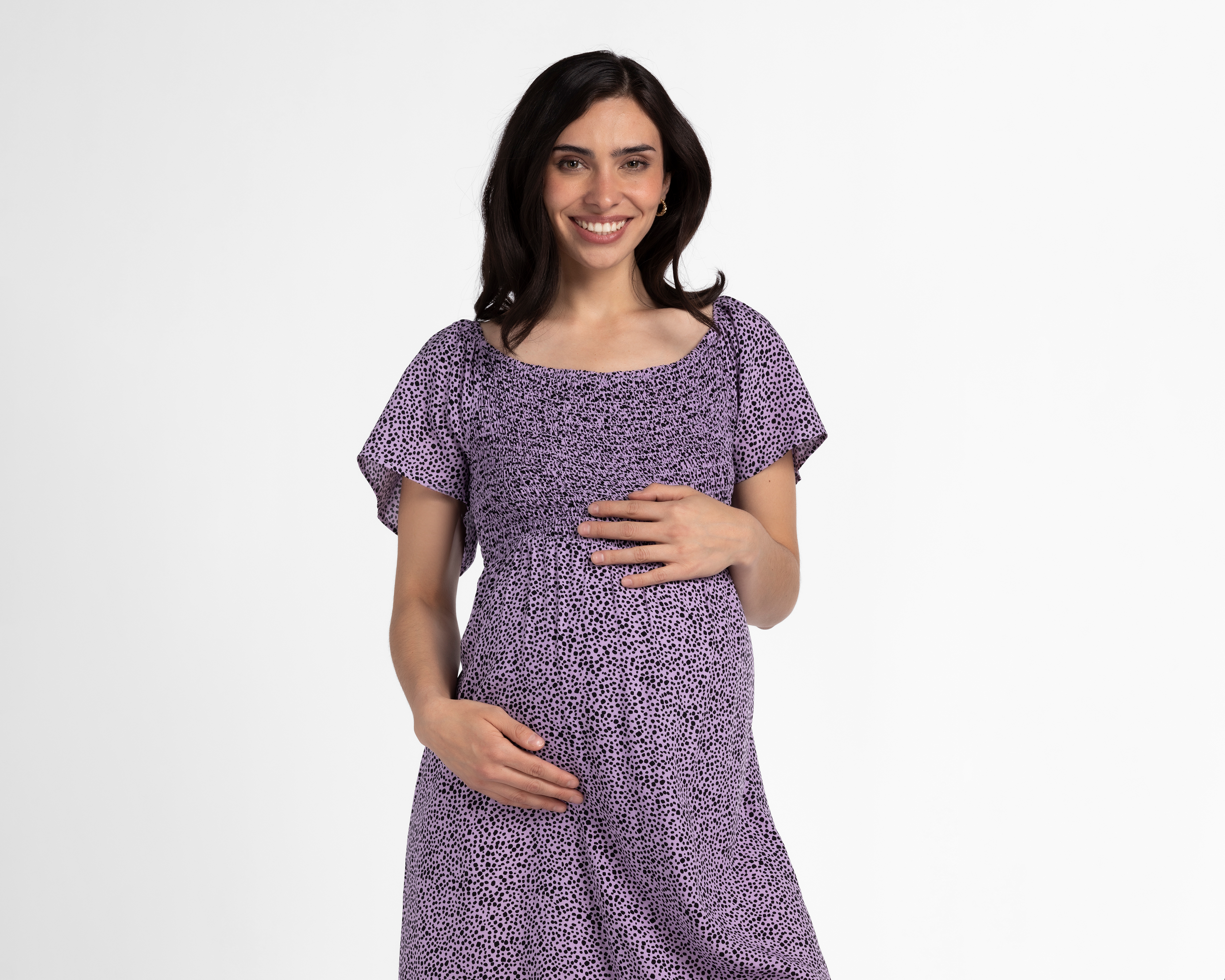 Foto 4 | Foto 4 | Vestido de Maternidad Mamá Bella Manga Corta