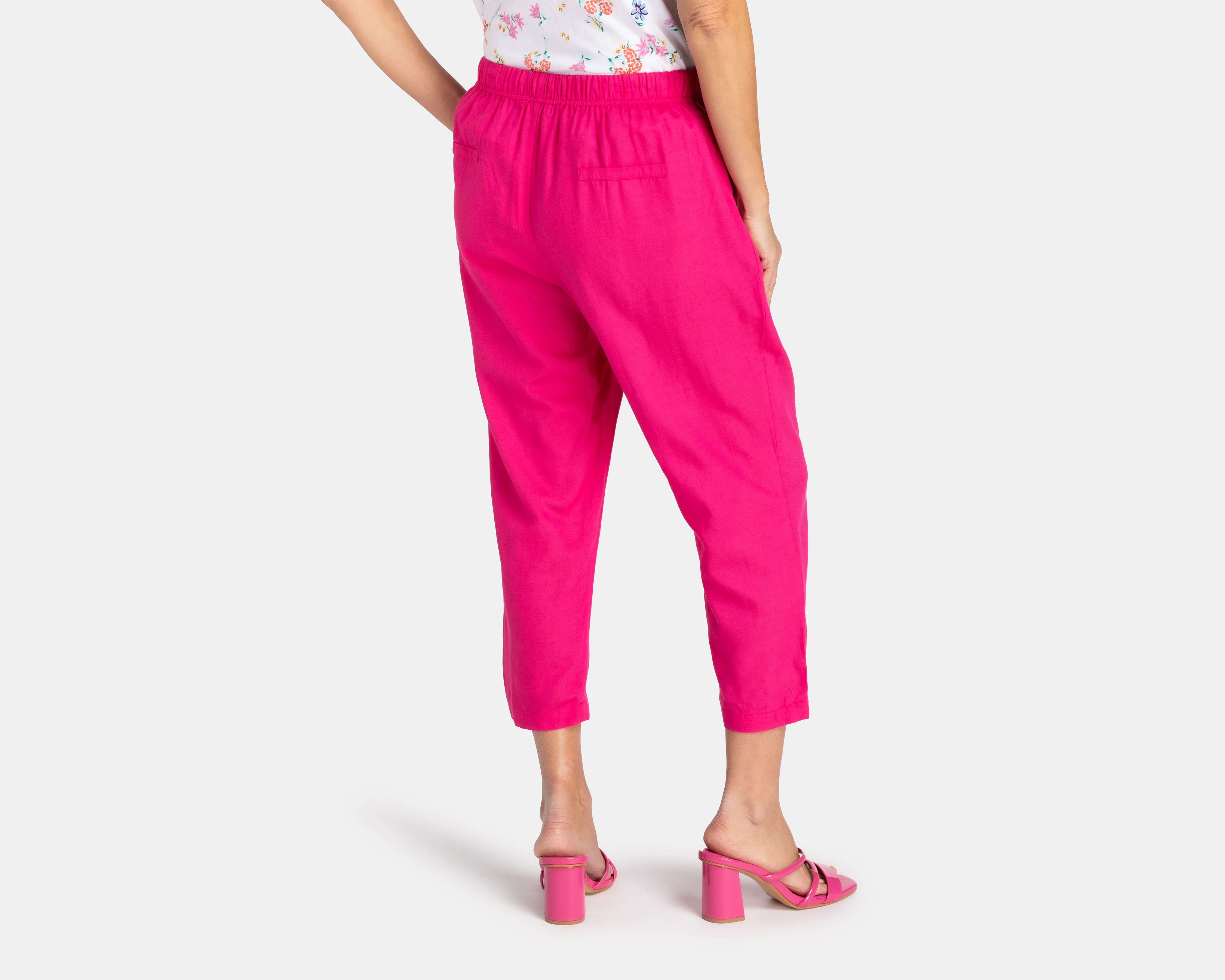 Foto 4 pulgar | Foto 3 | Pantalón Capri Lady Sun Rosa