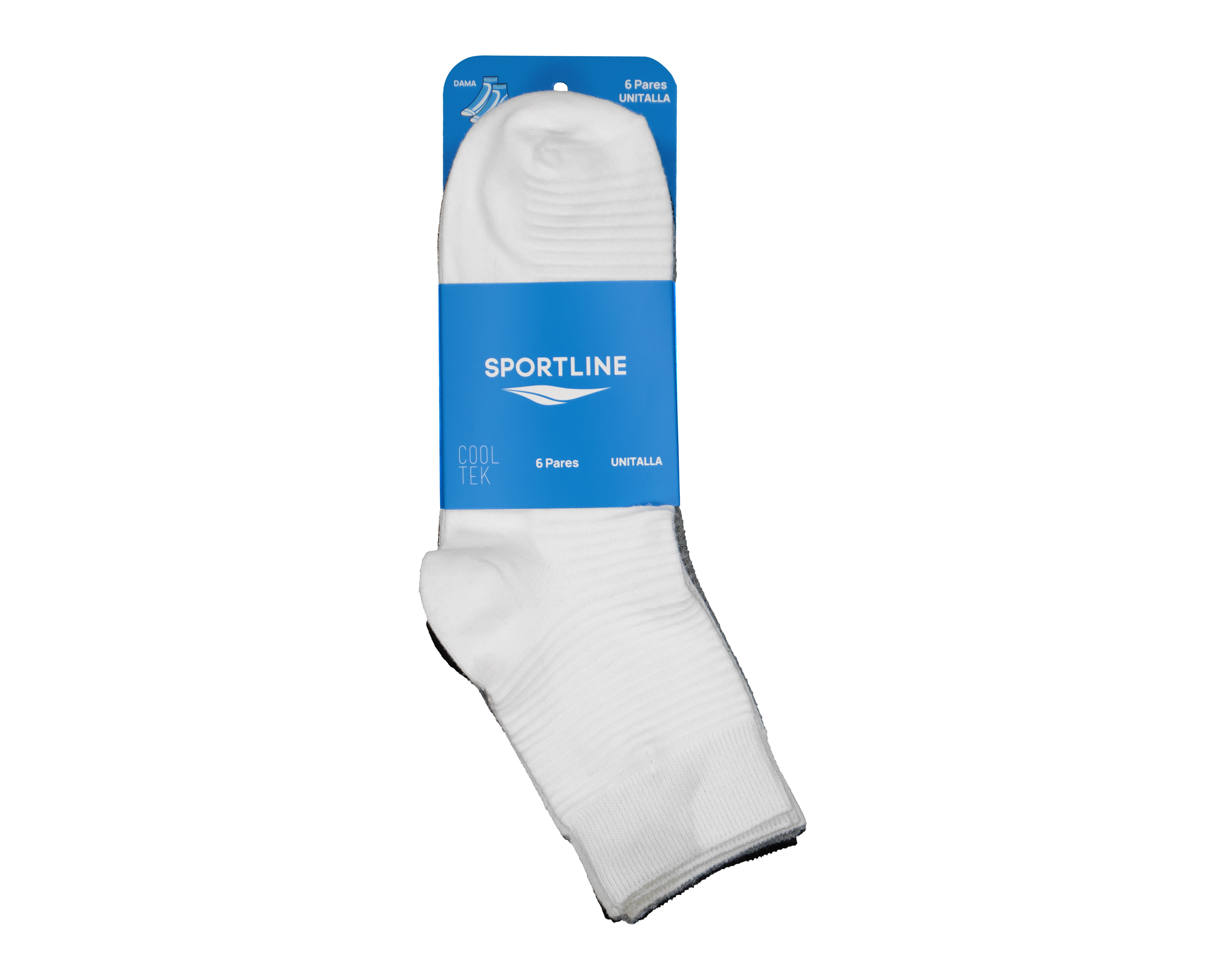 Foto 4 pulgar | Foto 3 | Calcetas Deportivas Cortas Sportline para Mujer 6 Pares