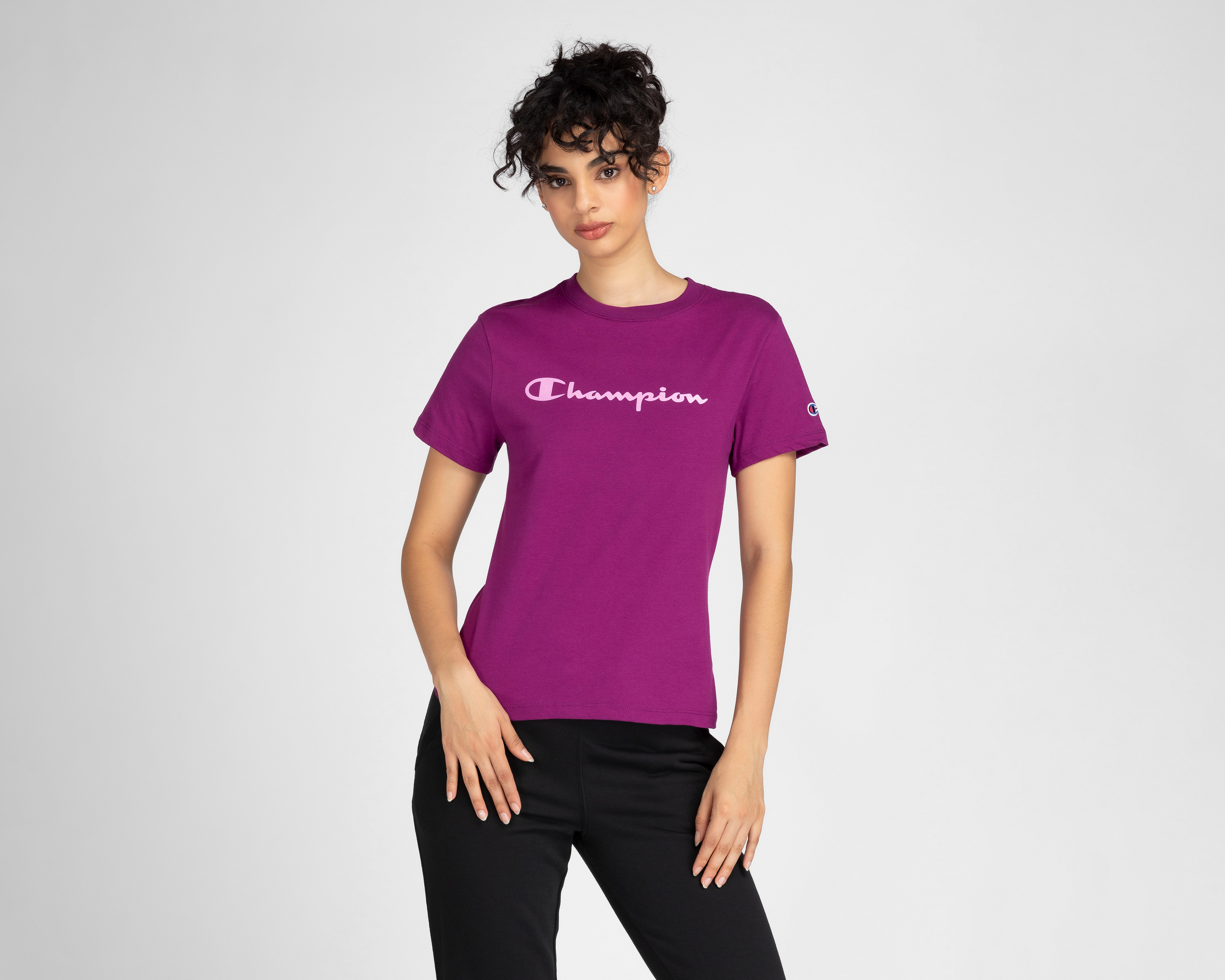 Foto 2 pulgar | Foto 1 | Playera de Entrenamiento Champion para Mujer