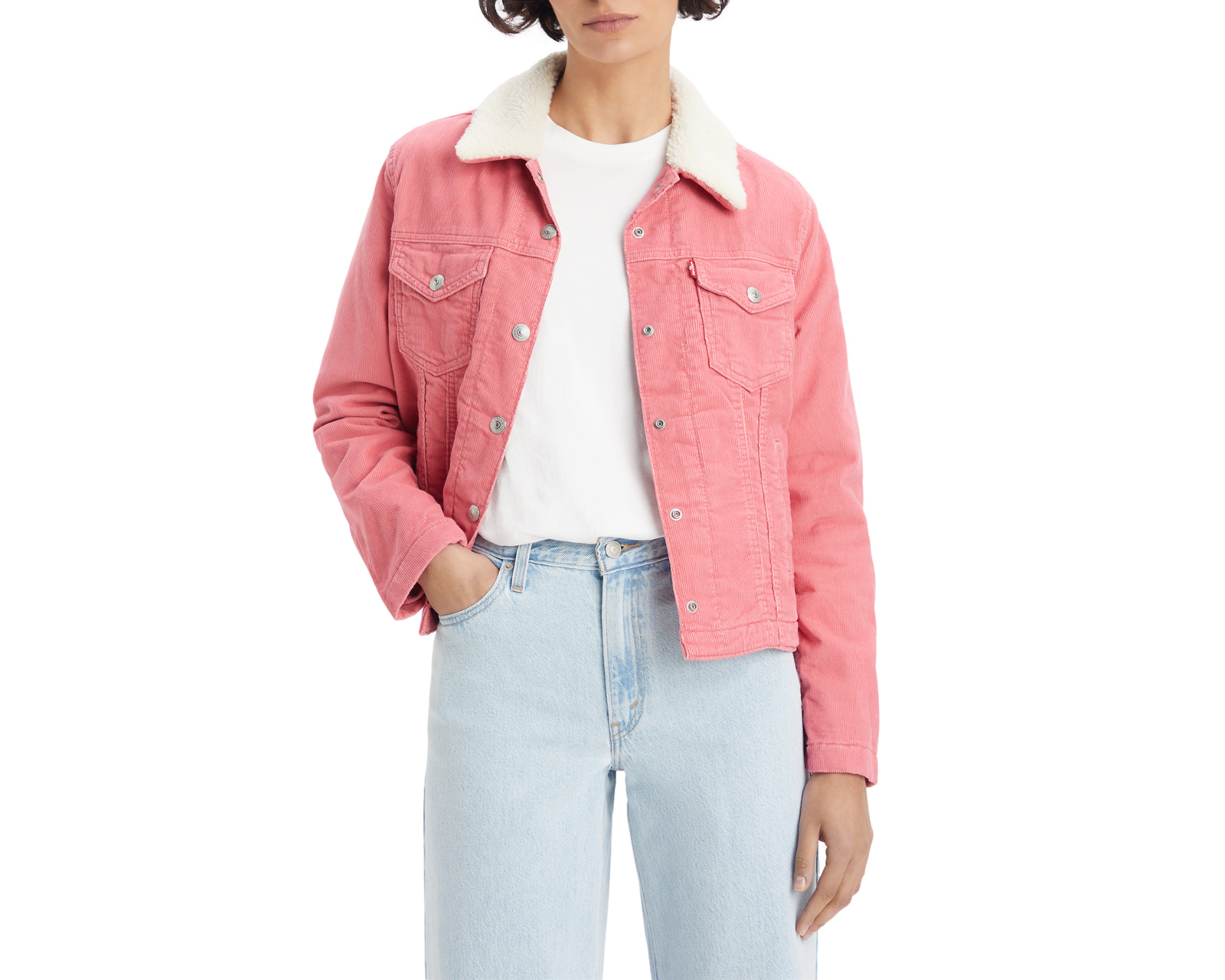 Chamarra Rosa Levi's para Mujer