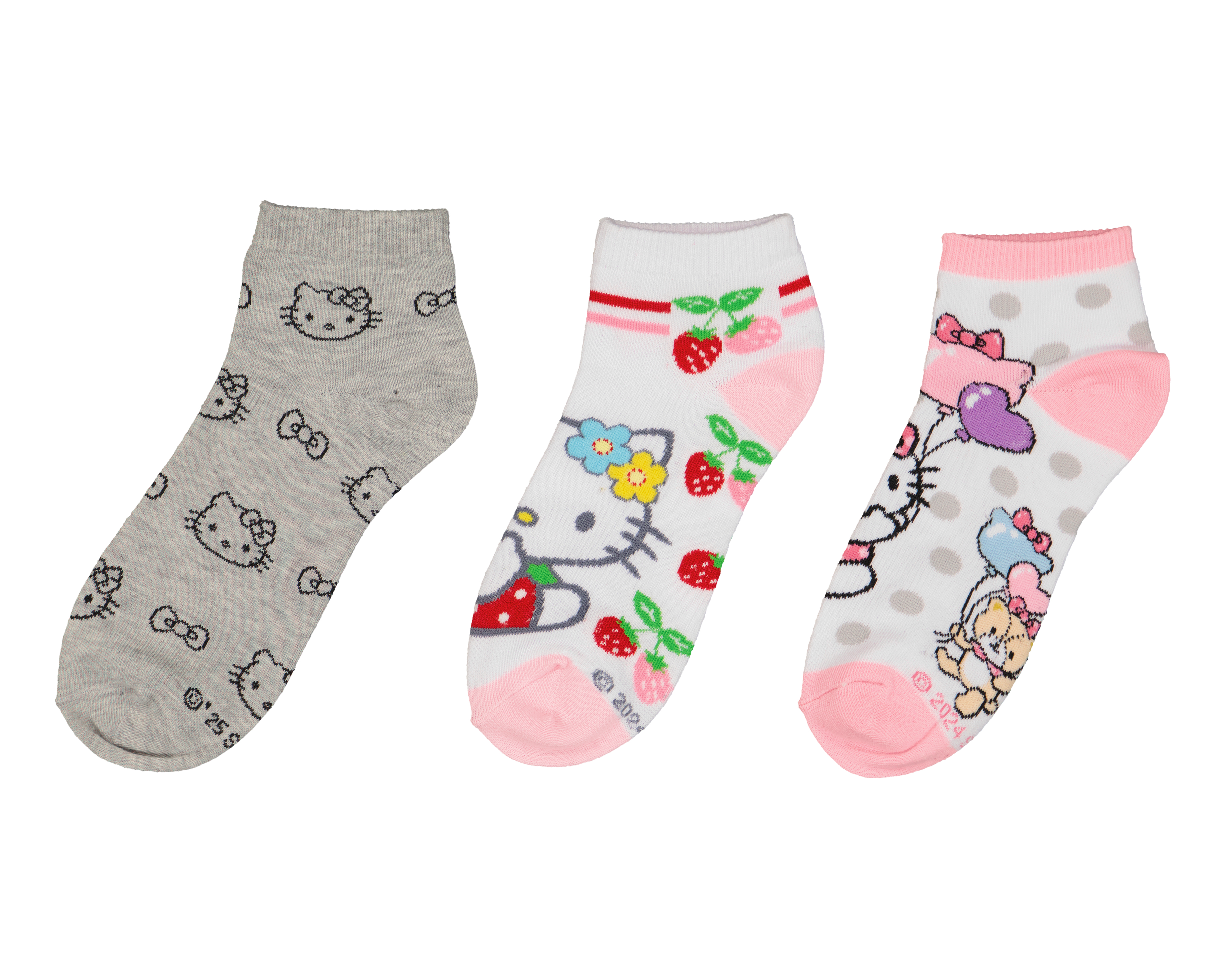 Foto 1 | Foto 1 | Calcetas Hello Kitty para Mujer 3 Pares