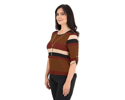 Foto 1 | Foto 1 | Blusa Sahara Café con Collar