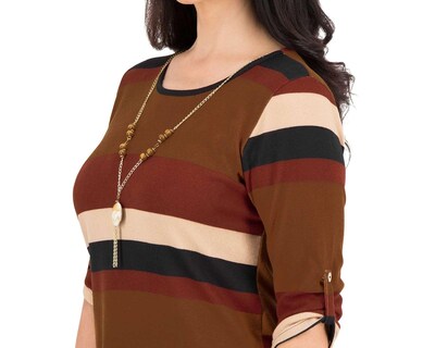 Foto 5 | Foto 5 | Blusa Sahara Café con Collar