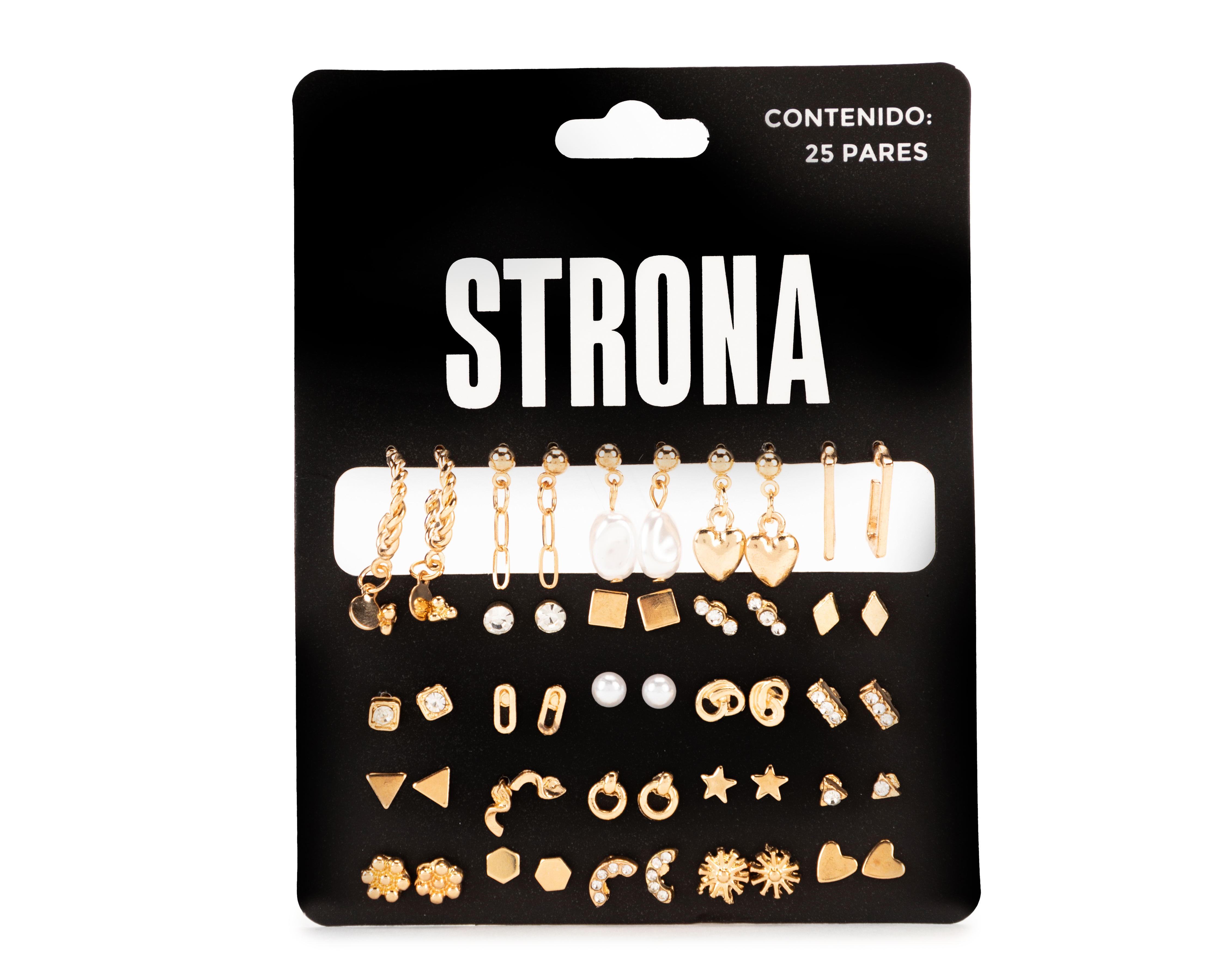 Aretes de Metal Strona 25 Pares