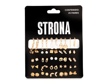 Foto 1 | Foto 1 | Aretes de Metal Strona 25 Pares