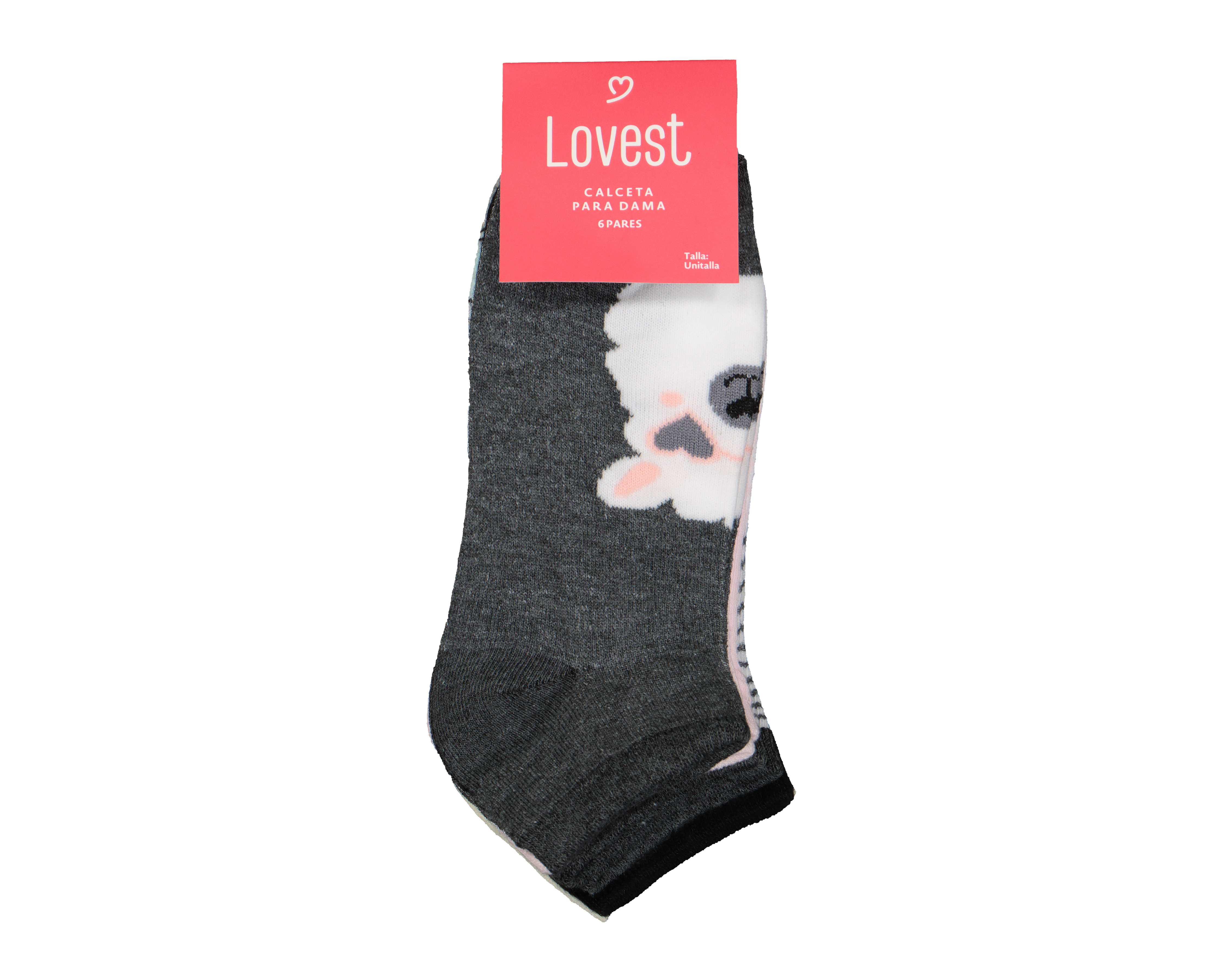 Foto 4 pulgar | Foto 3 | Calcetas Tines Lovest para Mujer 6 Pares