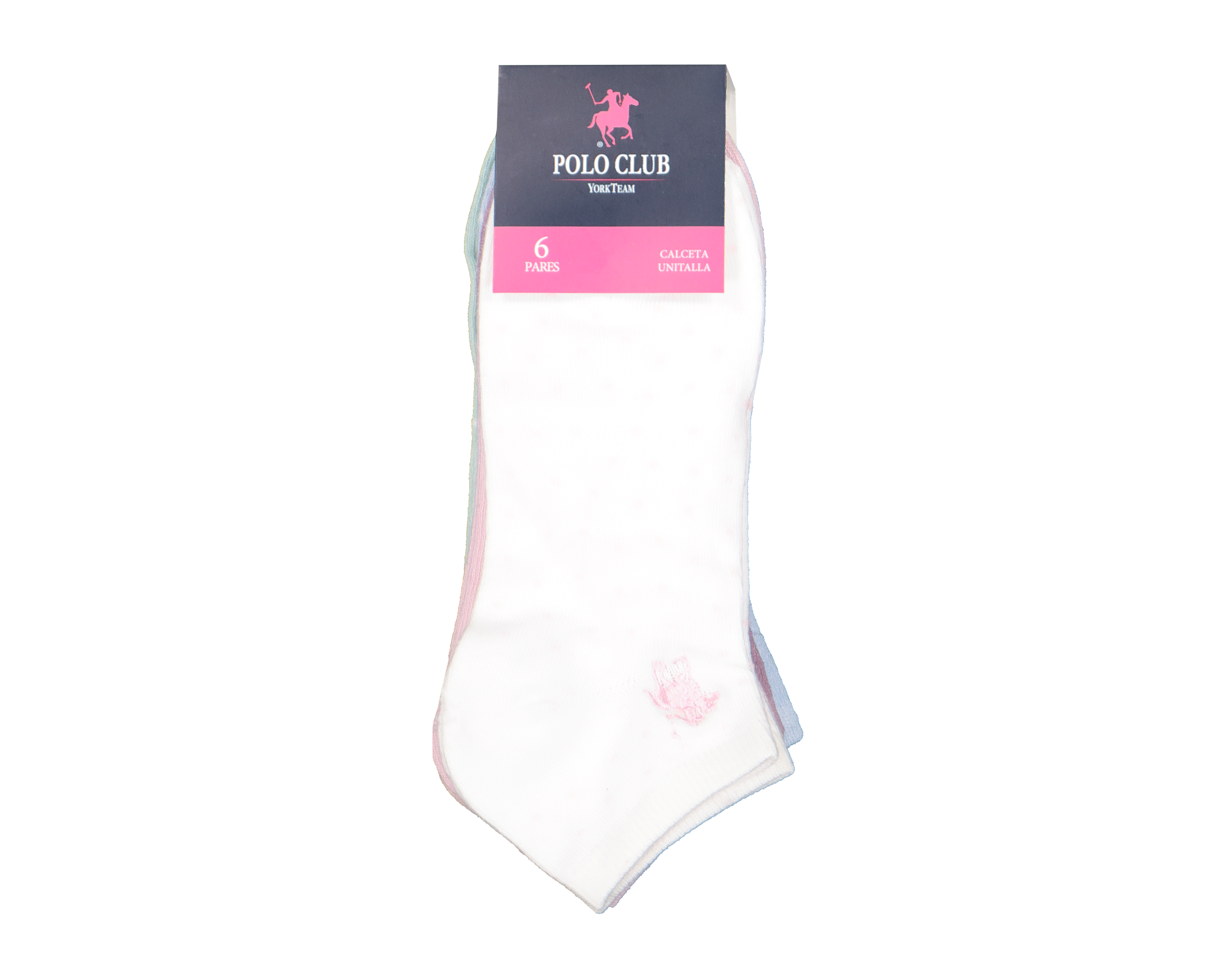 Foto 4 pulgar | Foto 3 | Calcetas Tines York Team Polo Club para Mujer 6 Pares