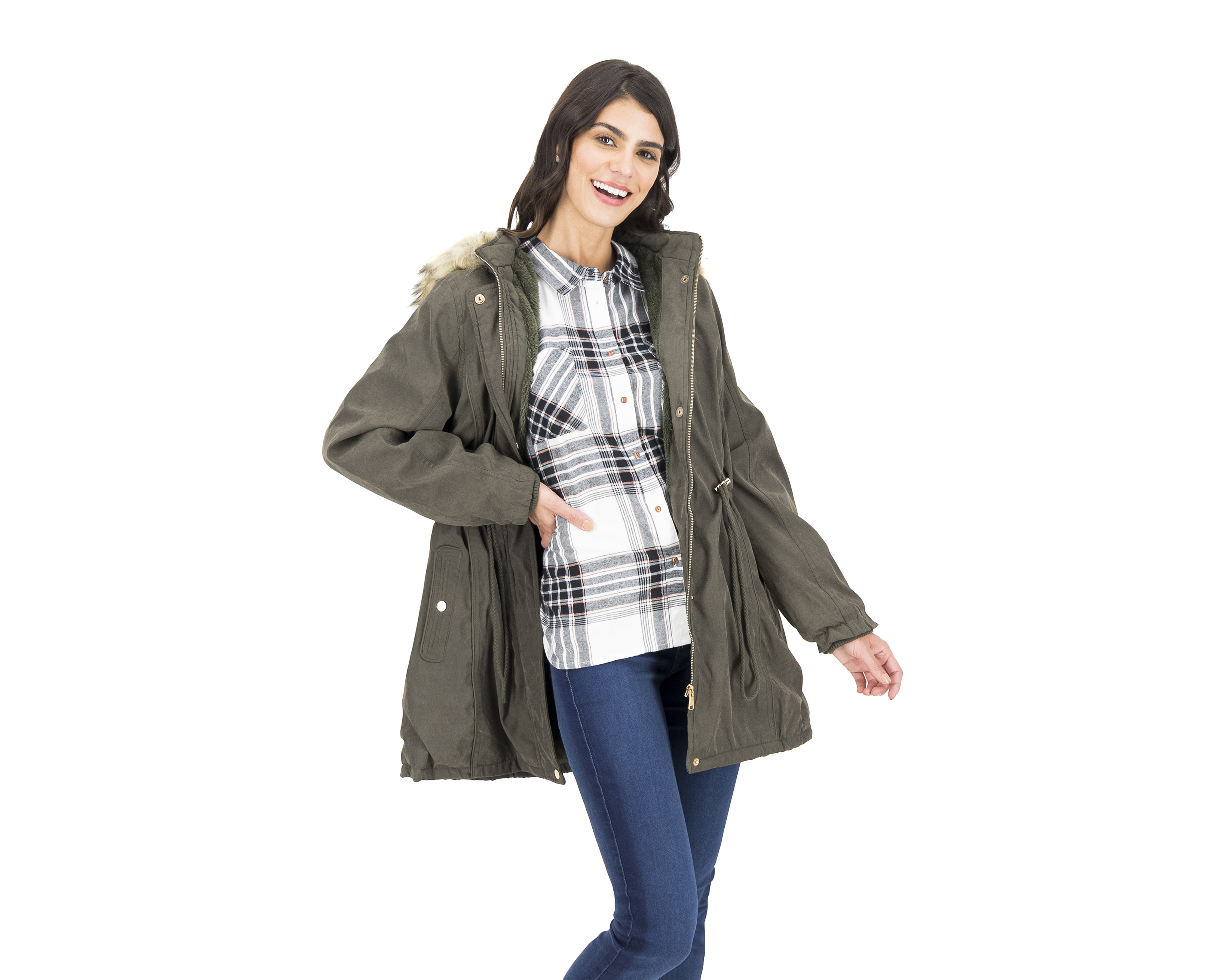 Foto 3 pulgar | Foto 2 | Chamarra AP by American Polo Trucker de Gabardina