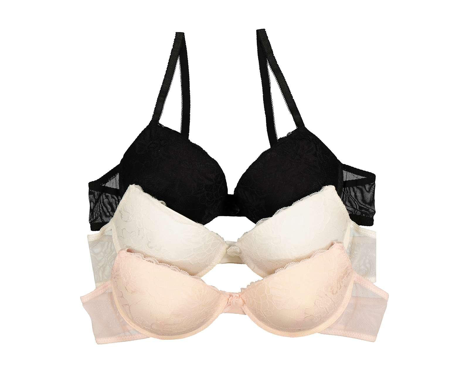 Foto 1 | Foto 1 | Brasier con Varilla Beauty Secret Copa Completa para Mujer 3 Pack