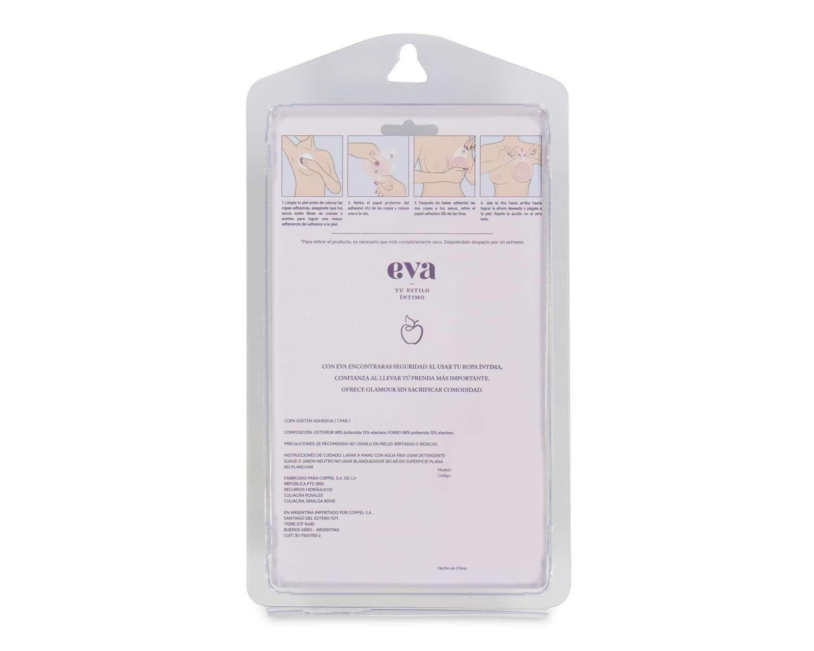 Foto 4 pulgar | Foto 3 | Copas Adhesivas de Tela Eva Tu Estilo Íntimo