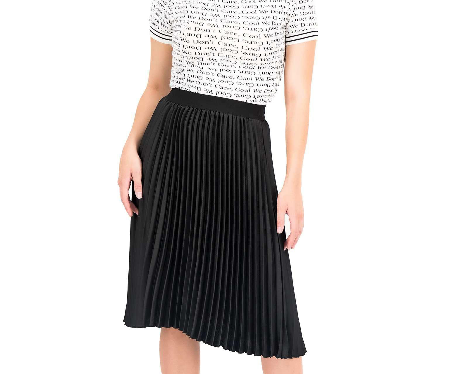 Foto 2 pulgar | Foto 1 | Falda Midi Thinner Plisada