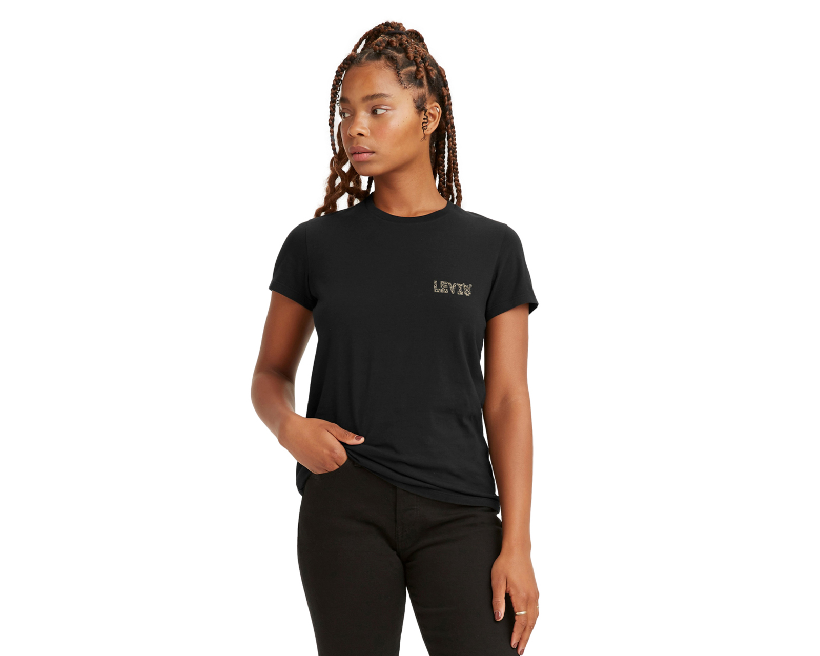 Foto 2 pulgar | Foto 1 | Playera Levi's Manga Corta Cuello Redondo