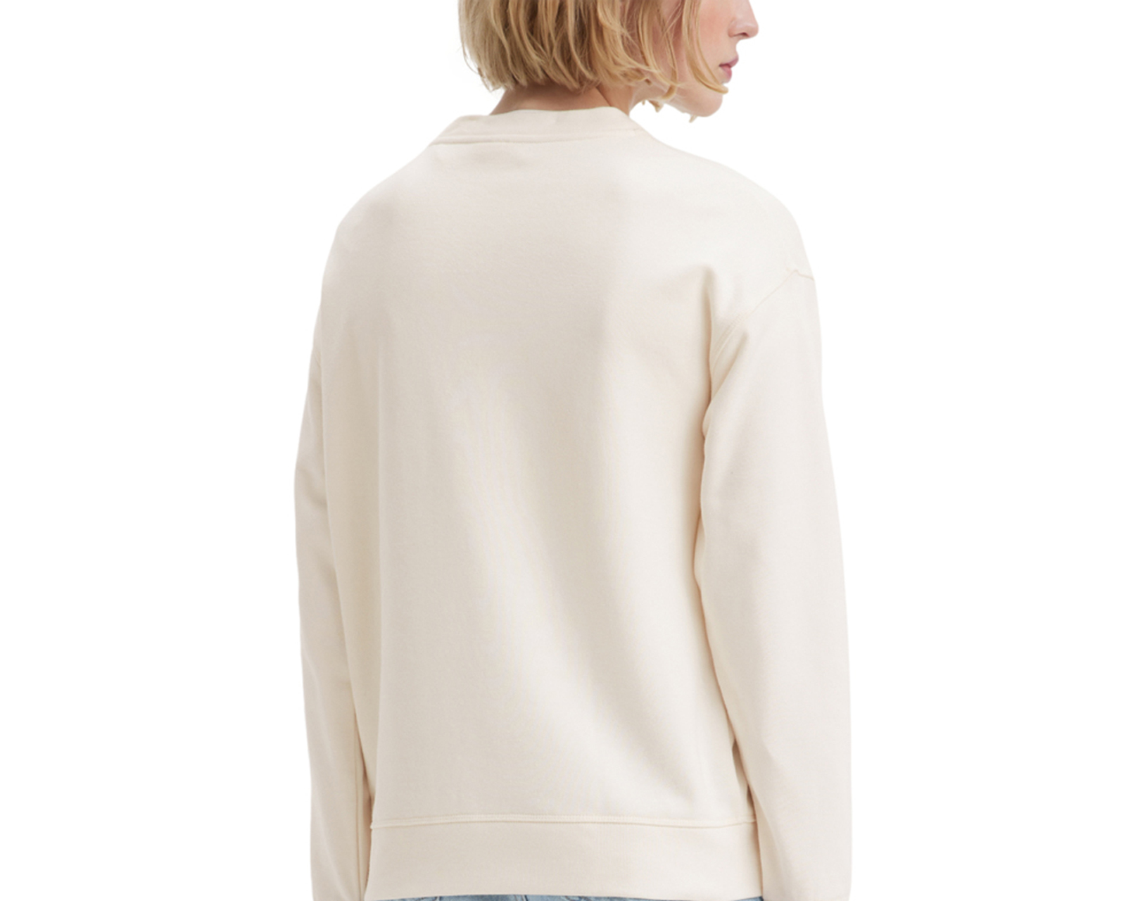 Foto 5 pulgar | Foto 4 | Sudadera Levi's Beige Cuello Redondo