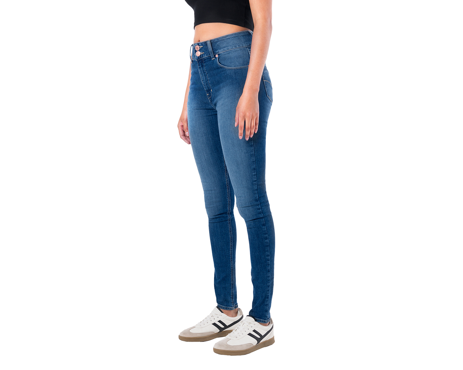 Foto 3 pulgar | Foto 2 | Jeans Skinny Oggi Katia Vintage para Mujer