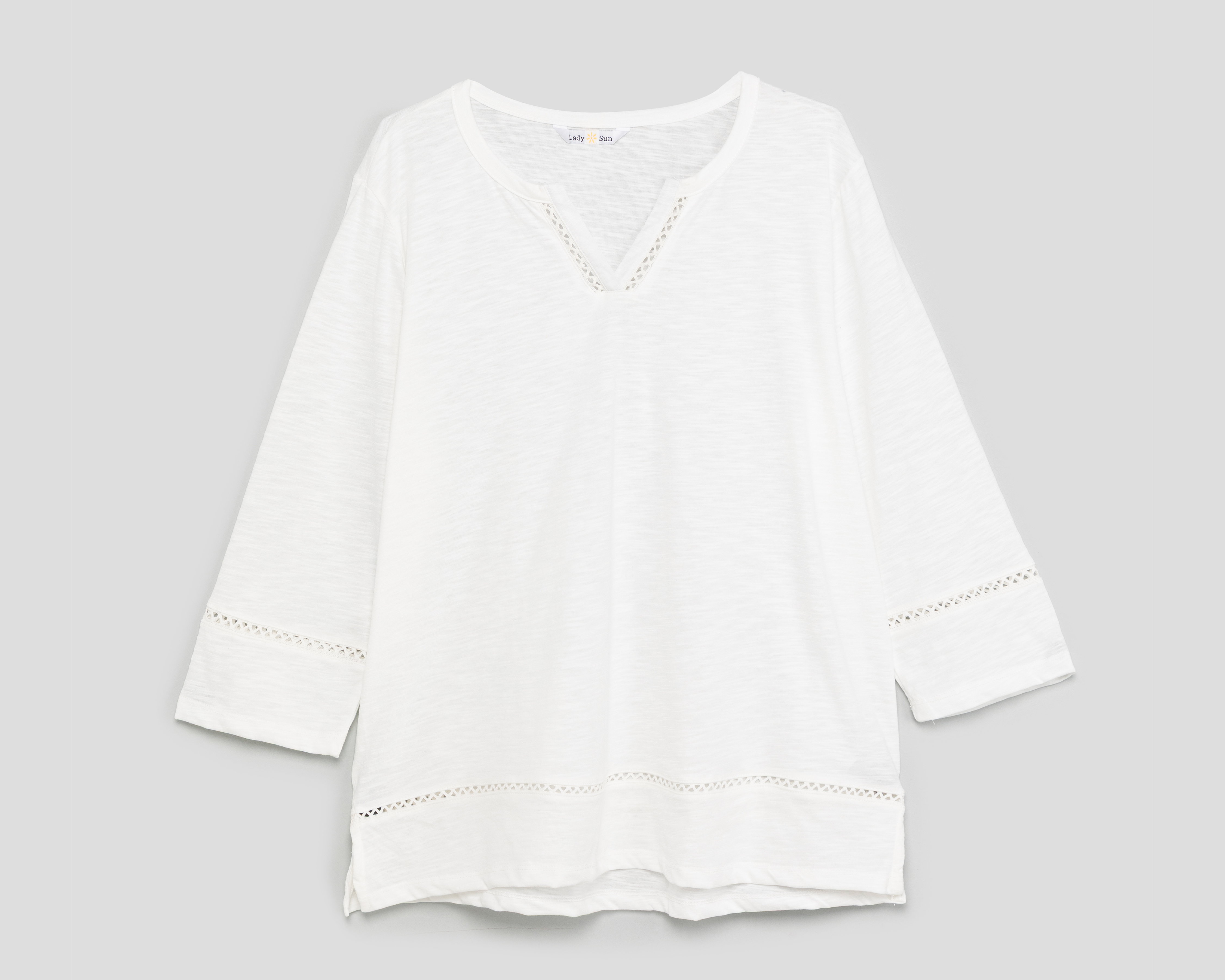 Foto 2 pulgar | Foto 1 | Playera Blanca Lady Sun para Mujer