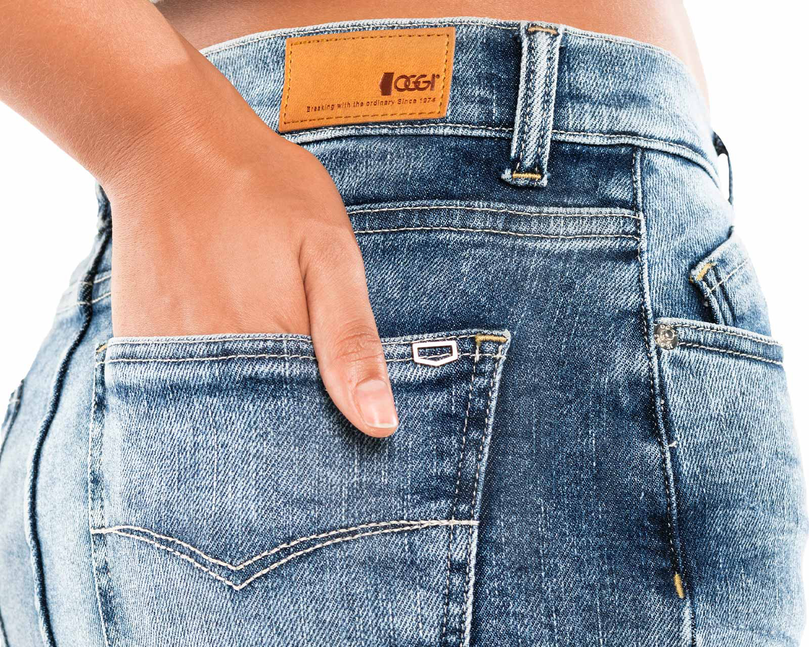 Foto 6 pulgar | Foto 5 | Falda Corta Oggi de Mezclilla para Mujer