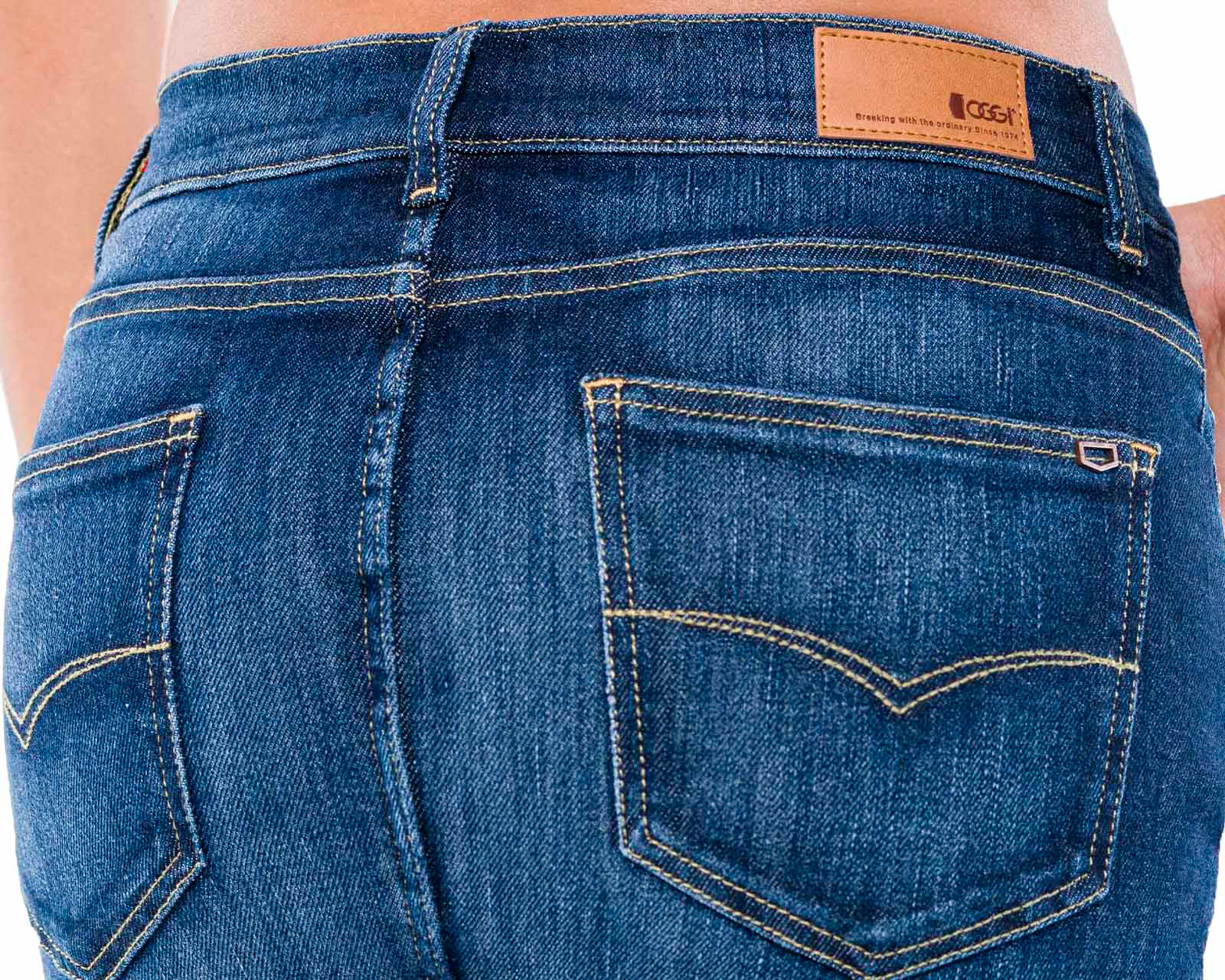 Foto 6 pulgar | Foto 5 | Falda Corta Oggi Azul para Mujer