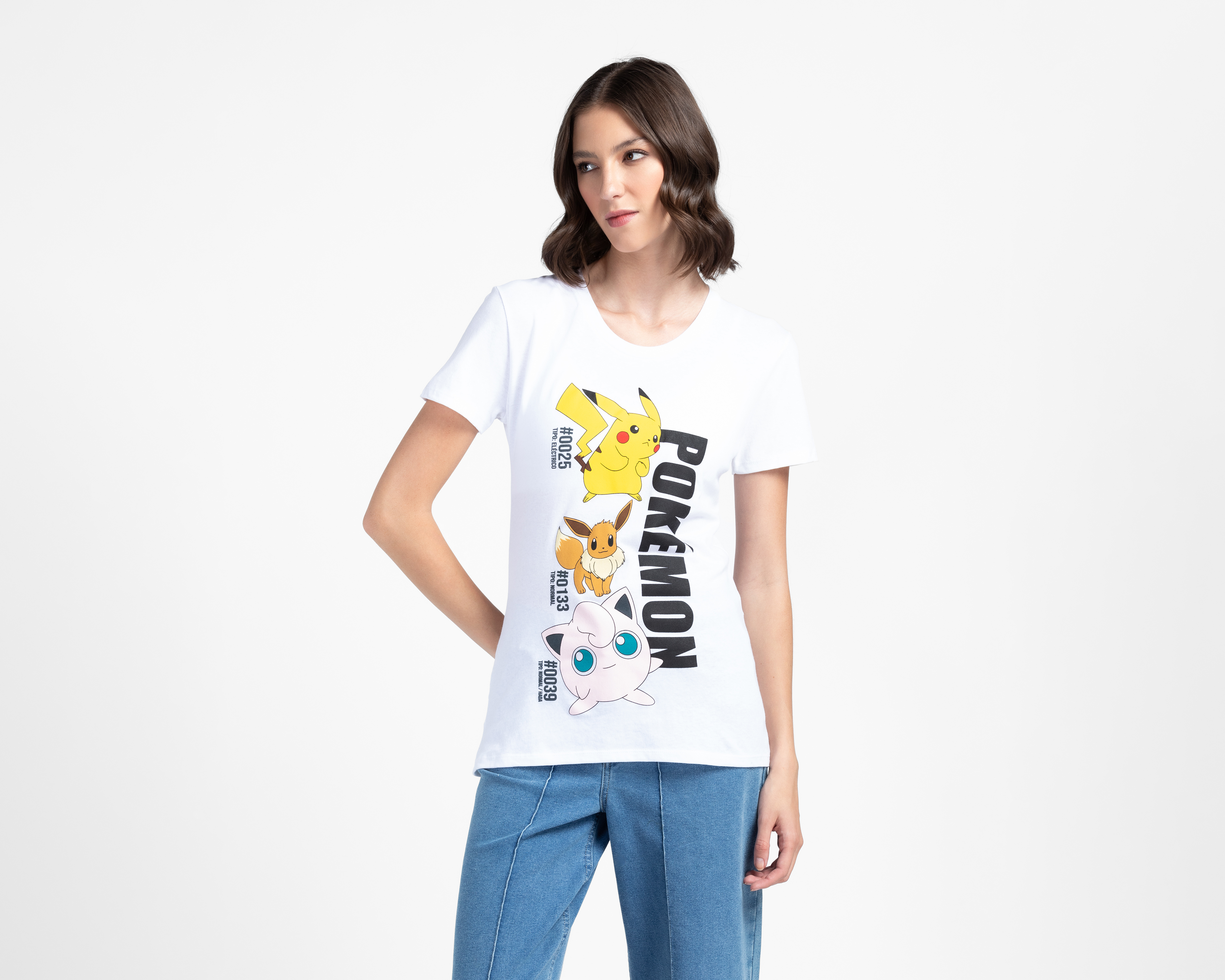 Foto 2 pulgar | Foto 1 | Playera Pokémon Estampada para Mujer