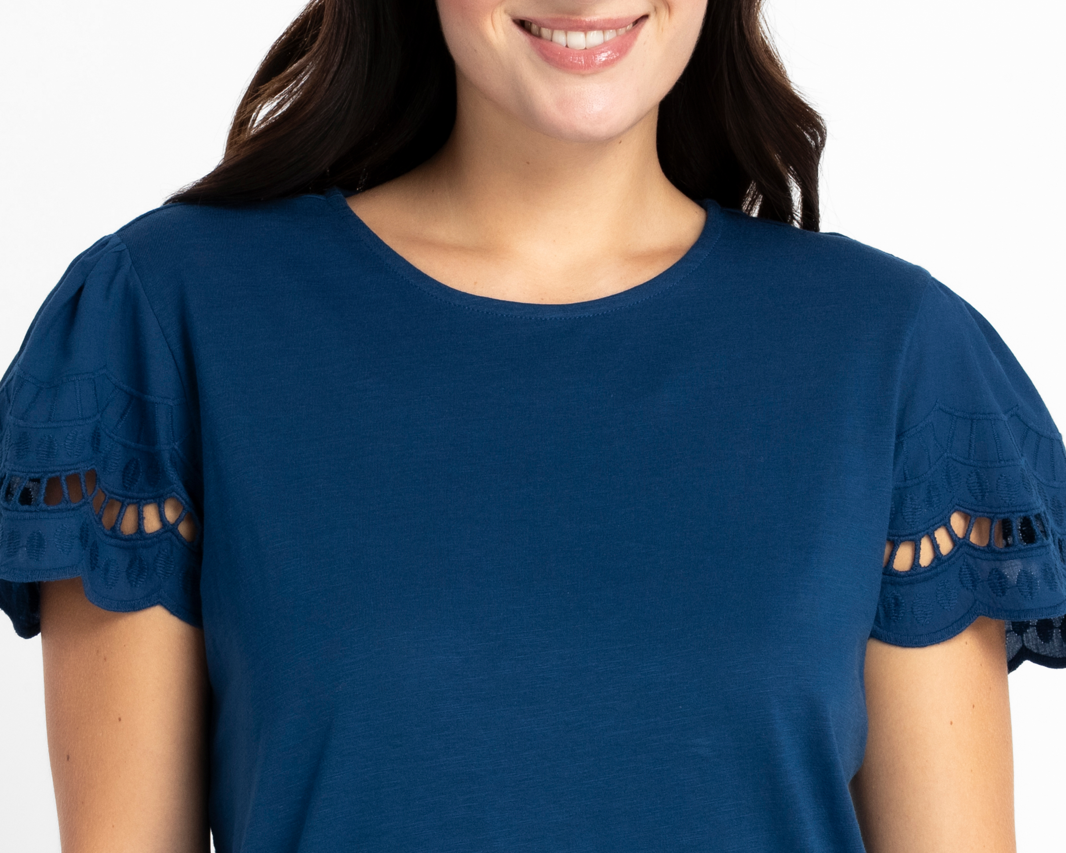 Foto 5 pulgar | Foto 4 | Playera Azul Sahara para Mujer