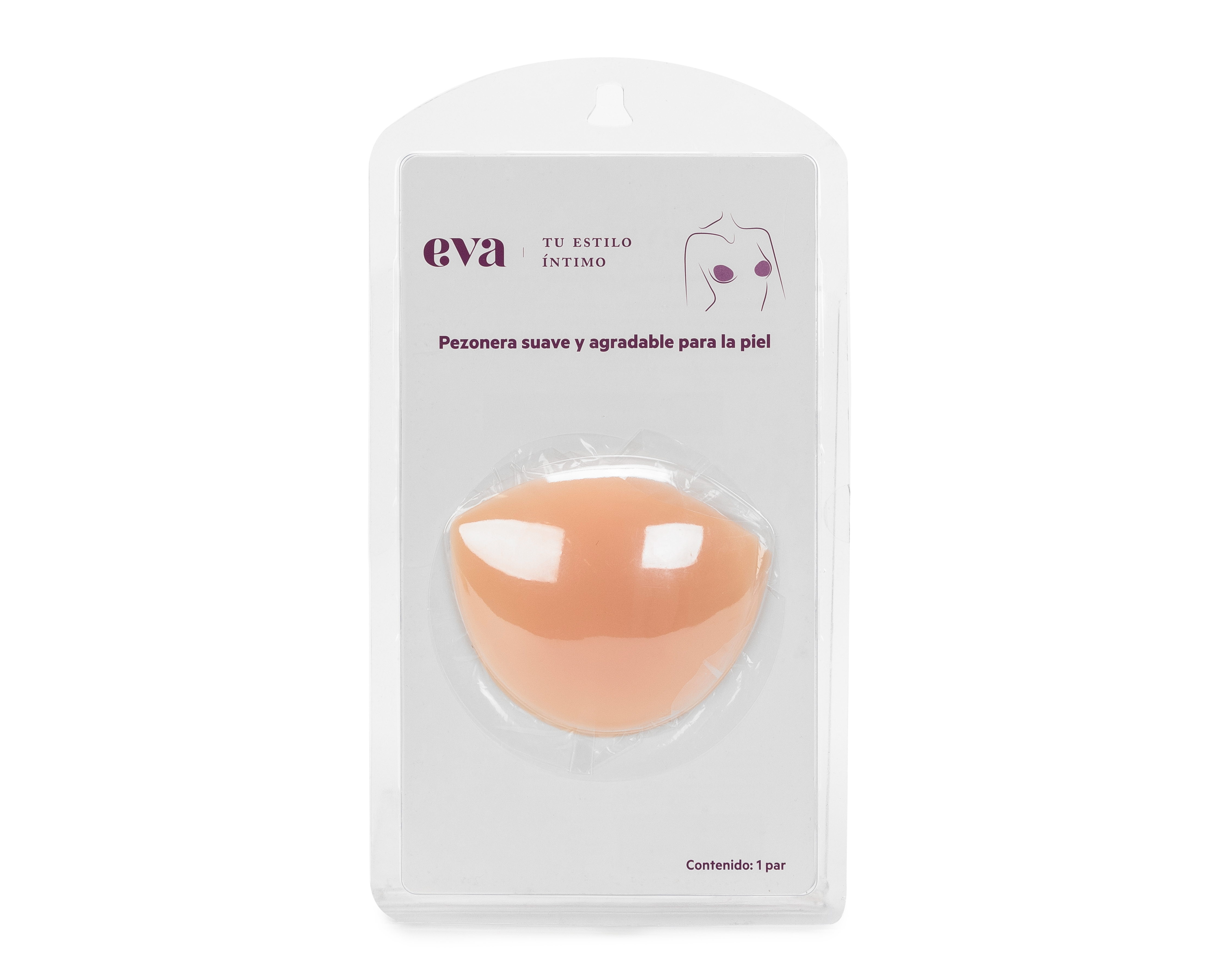 Foto 2 pulgar | Foto 1 | Cubrepezones Eva tu Estilo Íntimo para Mujer 1 Par