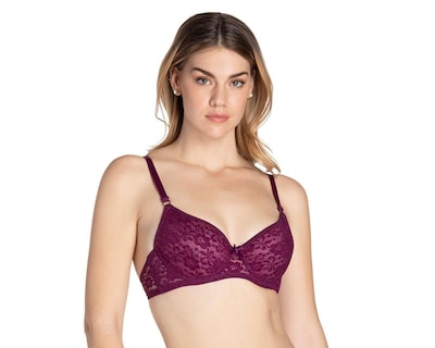 Foto 2 | Foto 2 | Brasier Copa Completa con Encaje Eva tu Estilo Íntimo para Mujer 3 Piezas