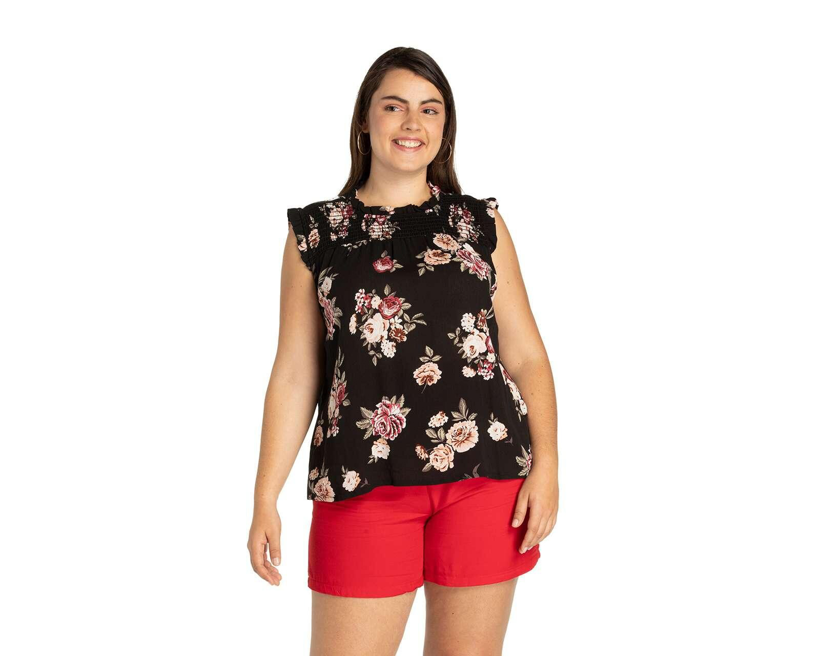 Blusa Sahara Sin Mangas para Mujer