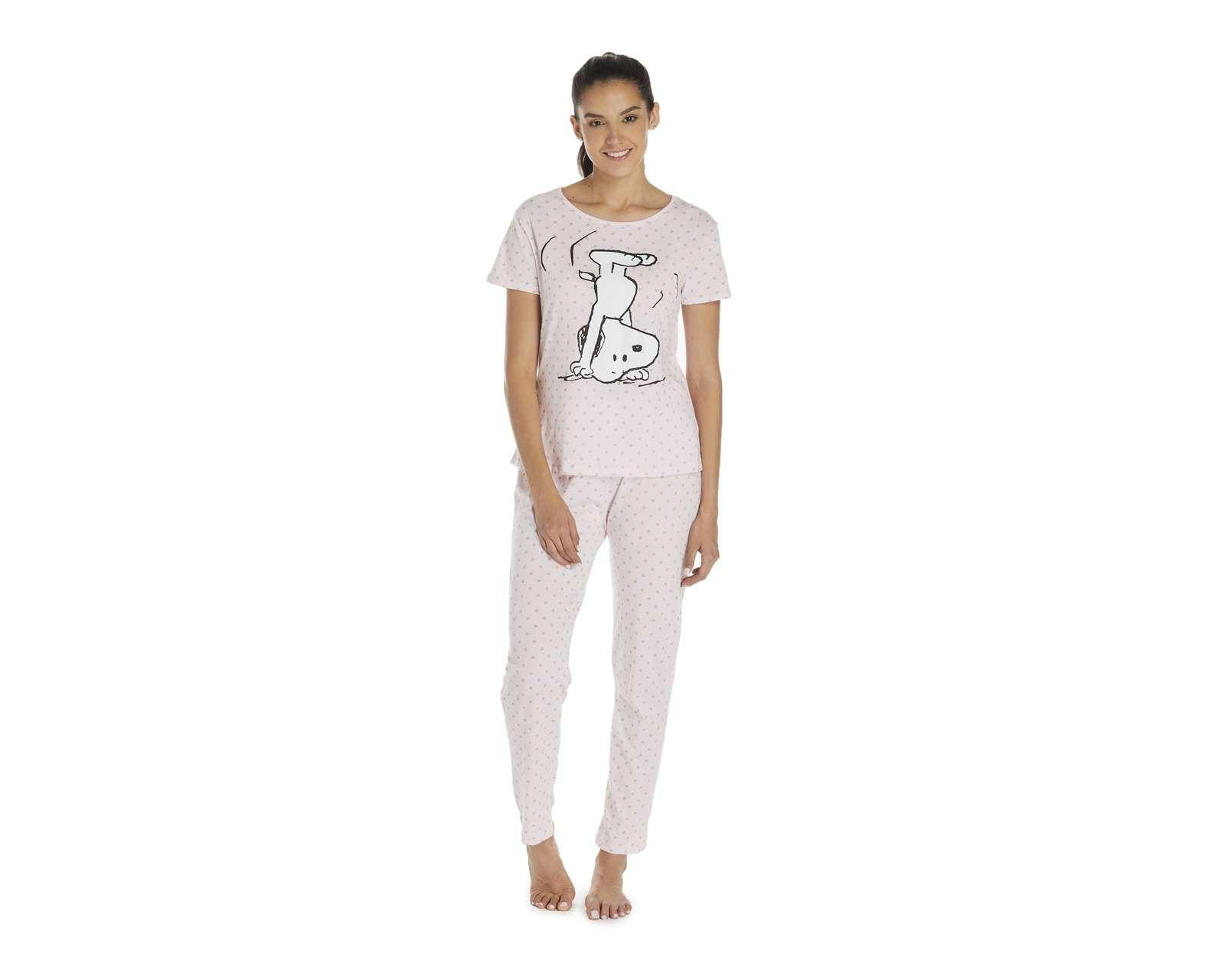 Foto 2 pulgar | Foto 1 | Pijama Peanuts para Mujer 2 Piezas