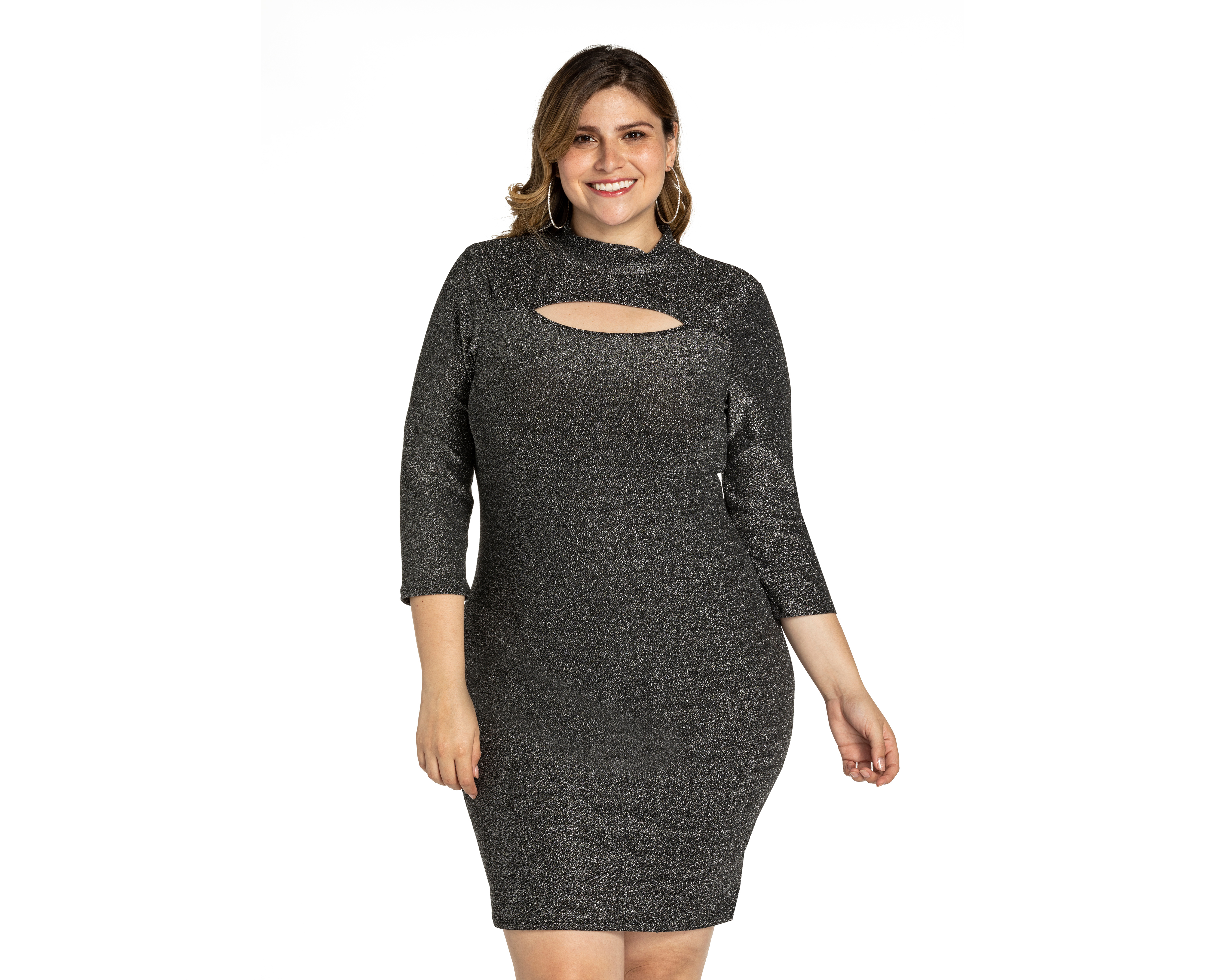 Foto 5 | Foto 5 | Vestido Jennifer Lopez de Fiesta Midi Manga 3/4