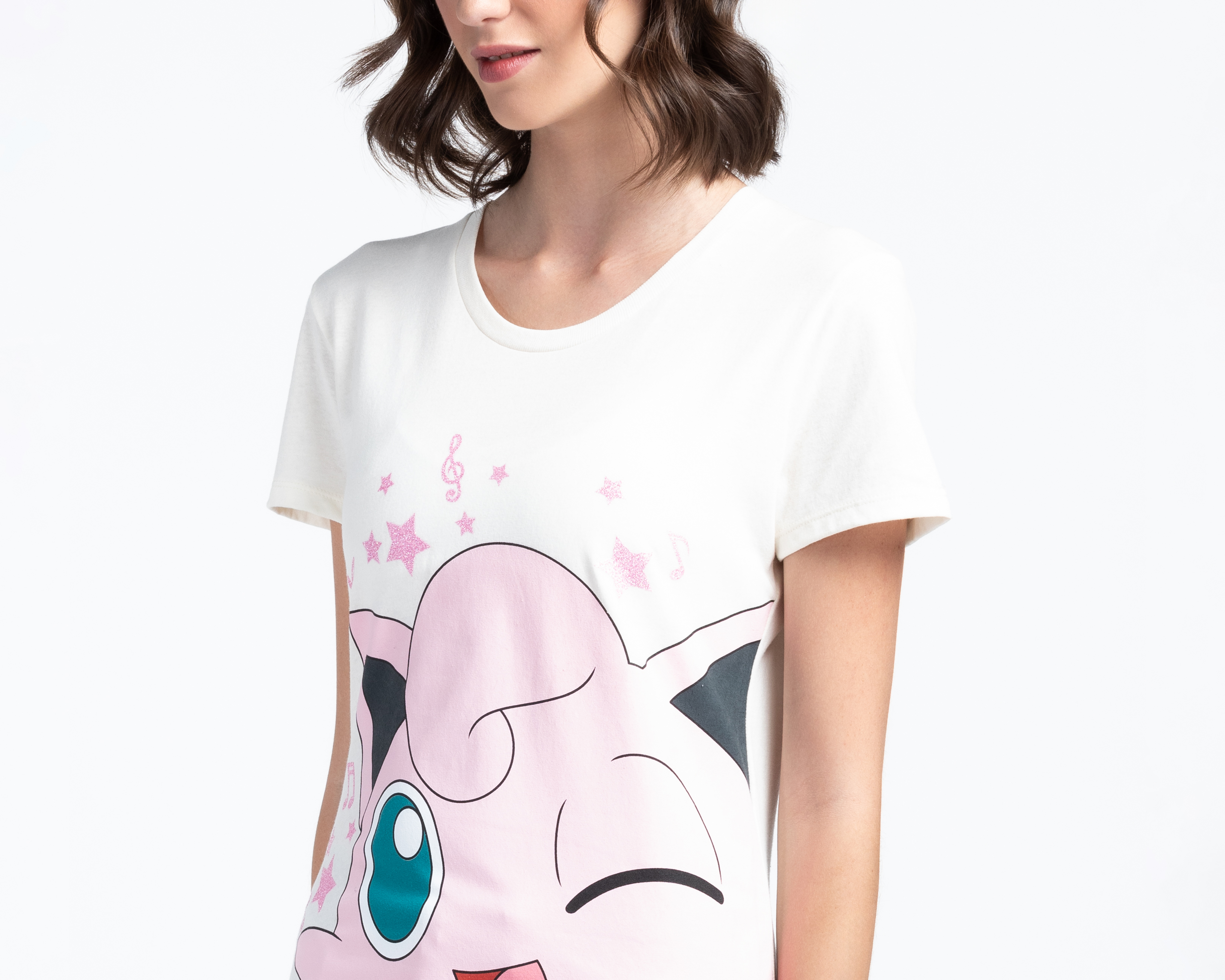 Foto 4 pulgar | Foto 3 | Playera Pokémon Jigglypuff para Mujer
