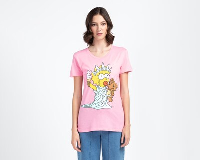 Foto 1 | Foto 1 | Playera The Simpsons Rosa para Mujer