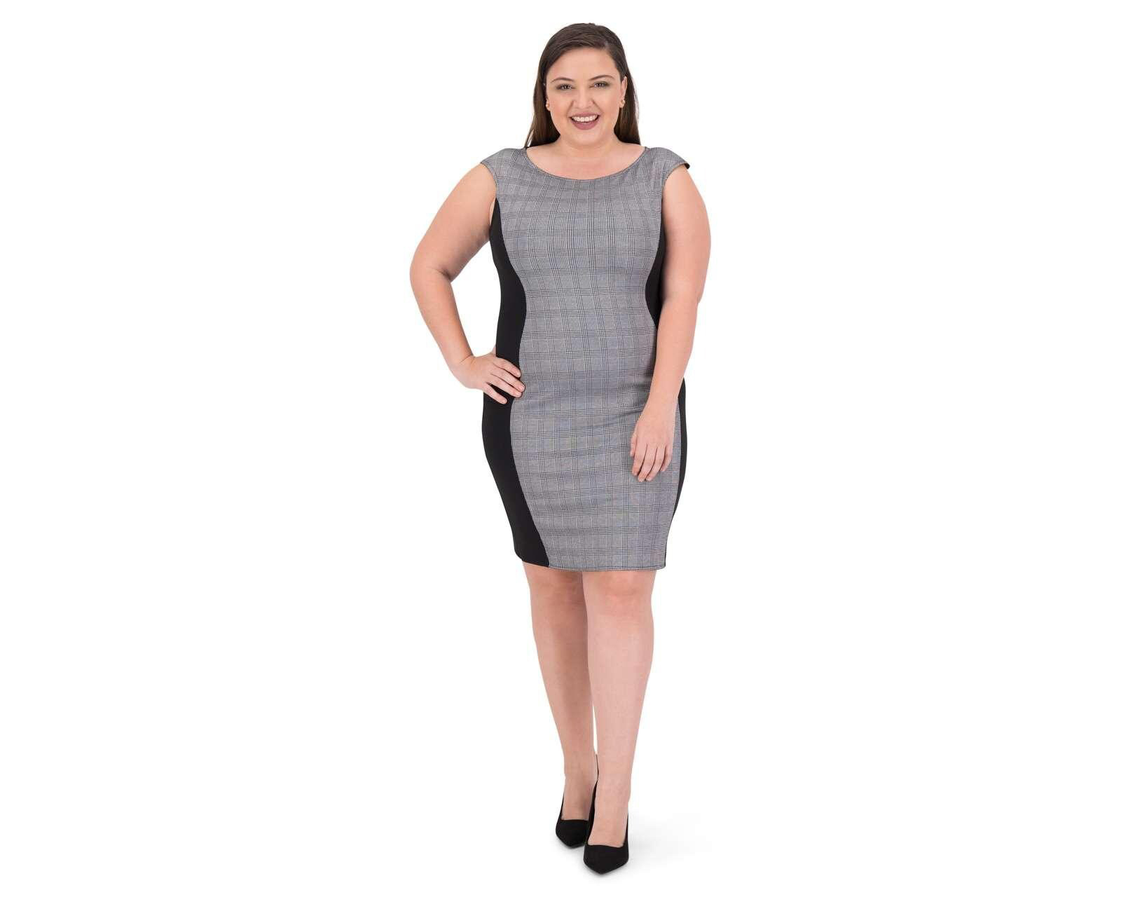 Foto 4 pulgar | Foto 4 | Vestido Sahara Formal Gris con Estampado