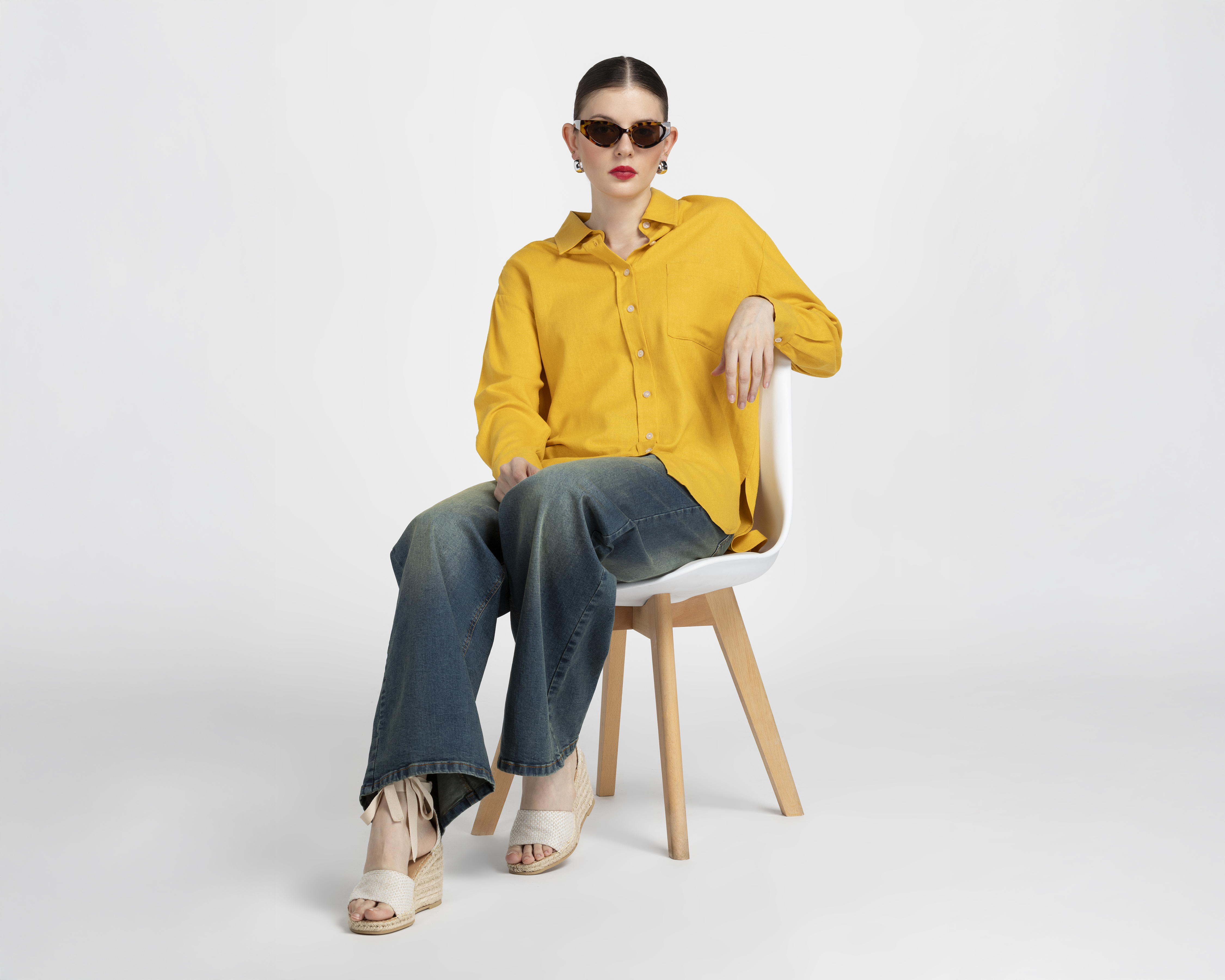 Foto 3 pulgar | Foto 2 | Blusa Manga Larga Sahara para Mujer