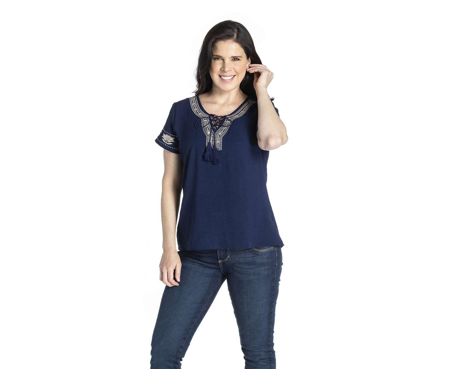 Blusa Lady Sun Manga Corta