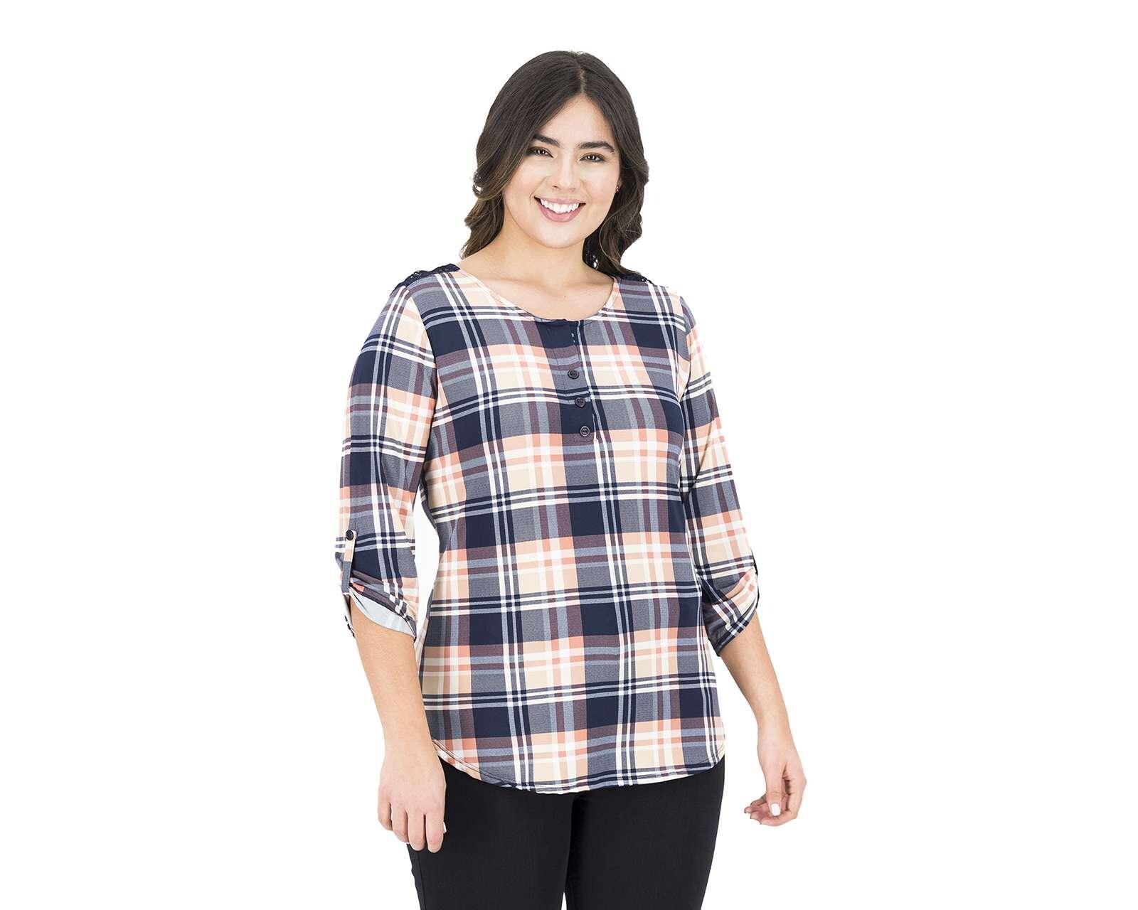 Foto 6 pulgar | Foto 5 | Blusa Sahara a Cuadros