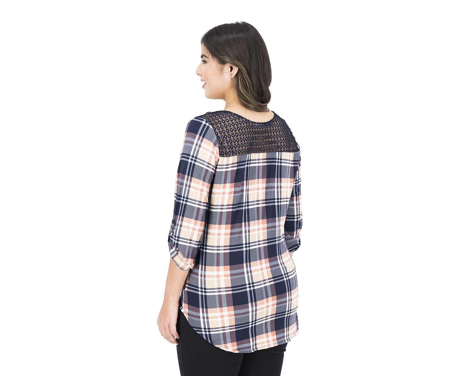 Foto 7 pulgar | Foto 6 | Blusa Sahara a Cuadros